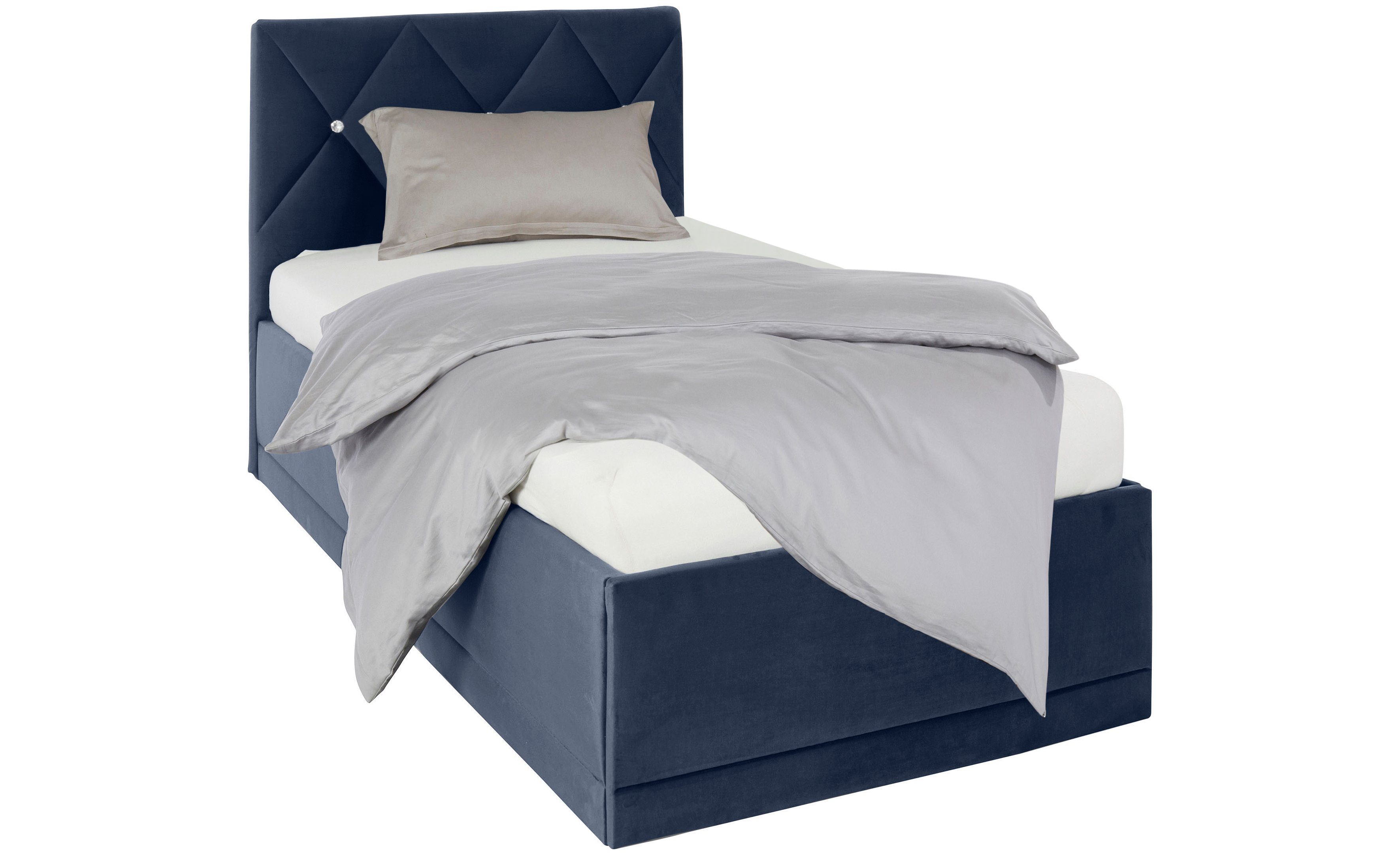 Westfalia Polsterbetten Gestoffeerd bed ADAMAS ook met bedlade, knoopdetails met stras