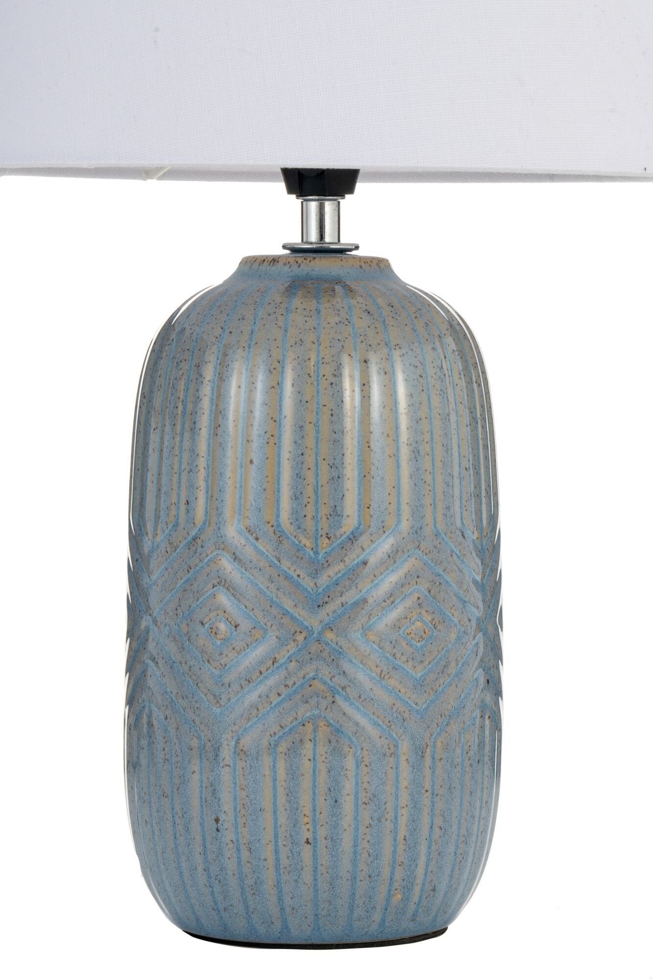 Pauleen Tafellamp Glowing Hug max20W blauw/beige 230V stof/keramiek