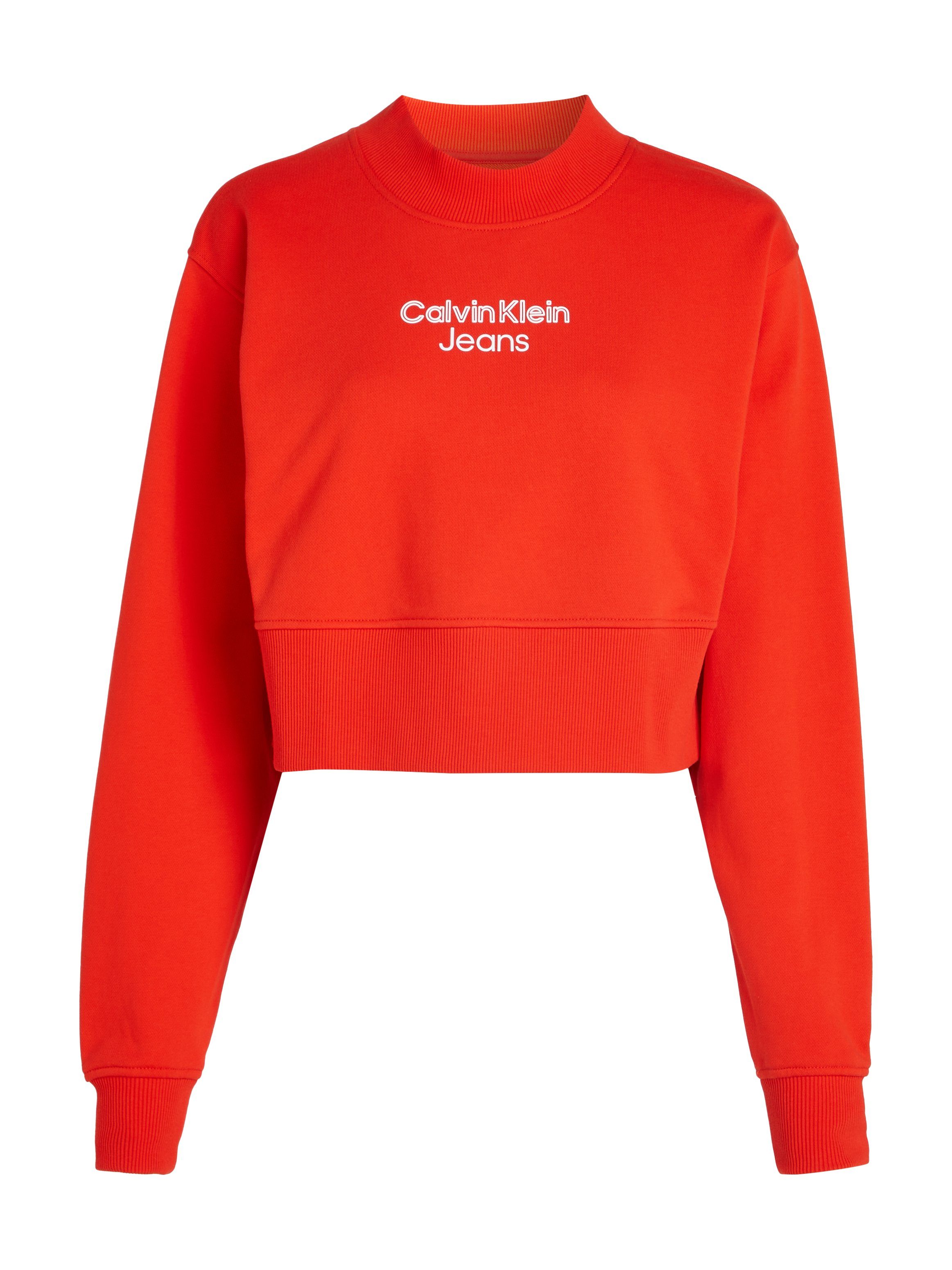 Calvin Klein Sweatshirt STACKED INSTITUTIONAL CREWNECK
