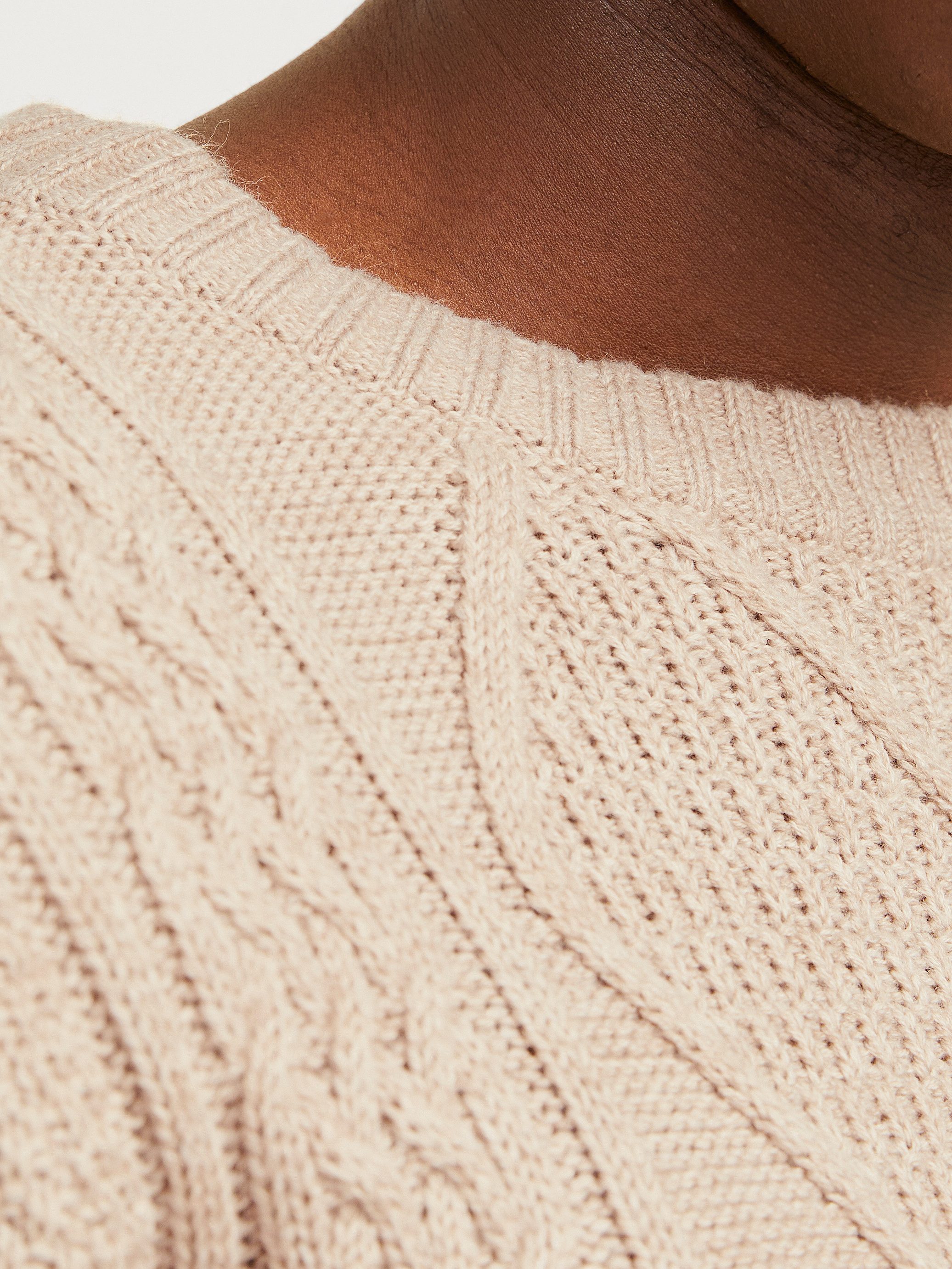 Jack & Jones Trui met ronde hals JPRBLUDIOGO CABLE KNIT LN