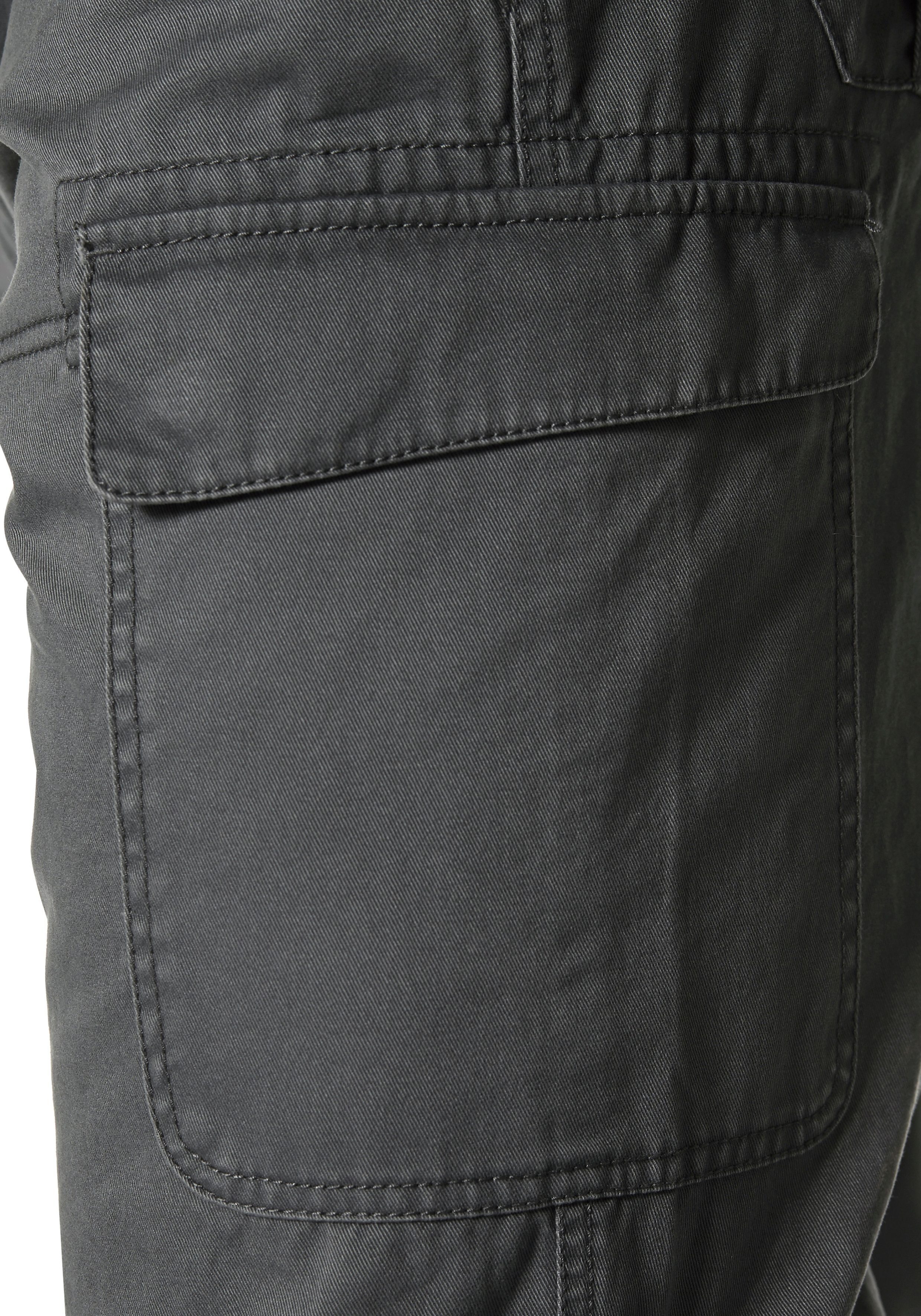 Man's World Cargobroek met zip-offfunctie (set, Met riem)