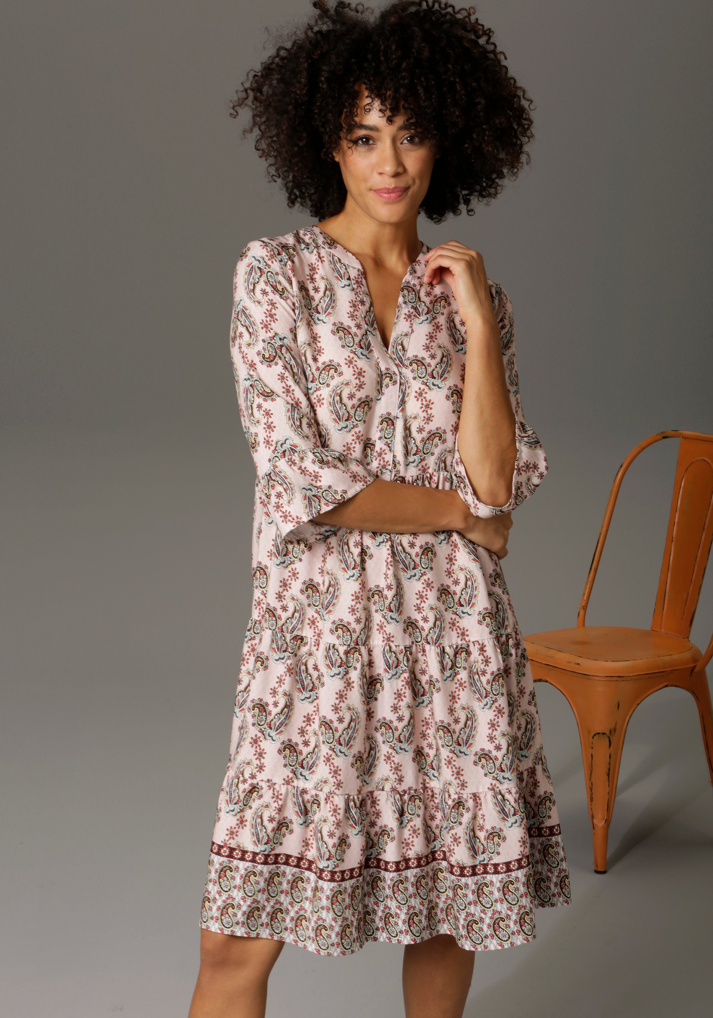 Aniston CASUAL Tuniekjurk met speels paisleydessin