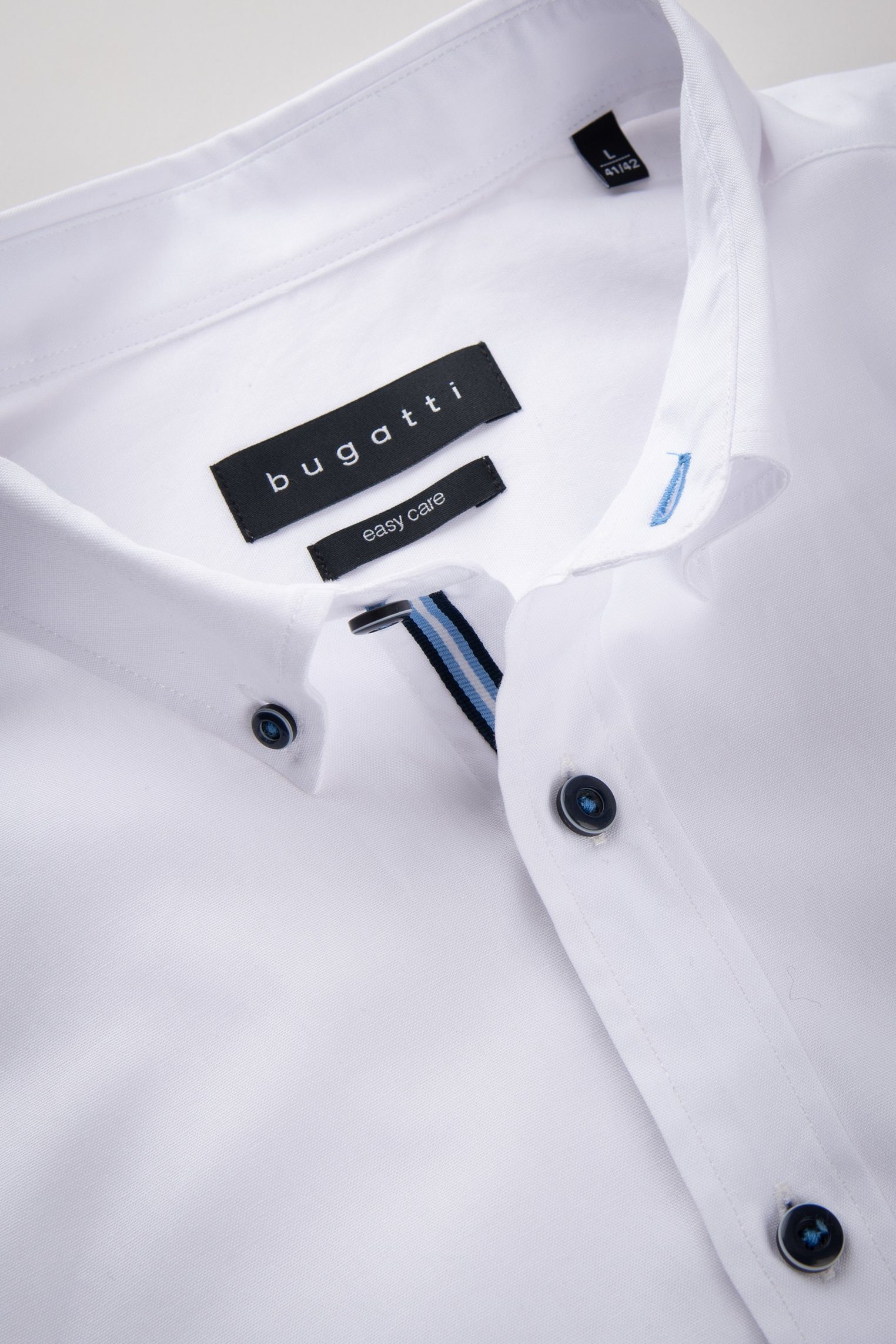 Bugatti Overhemd met lange mouwen MODERN FIT met button-downkraag