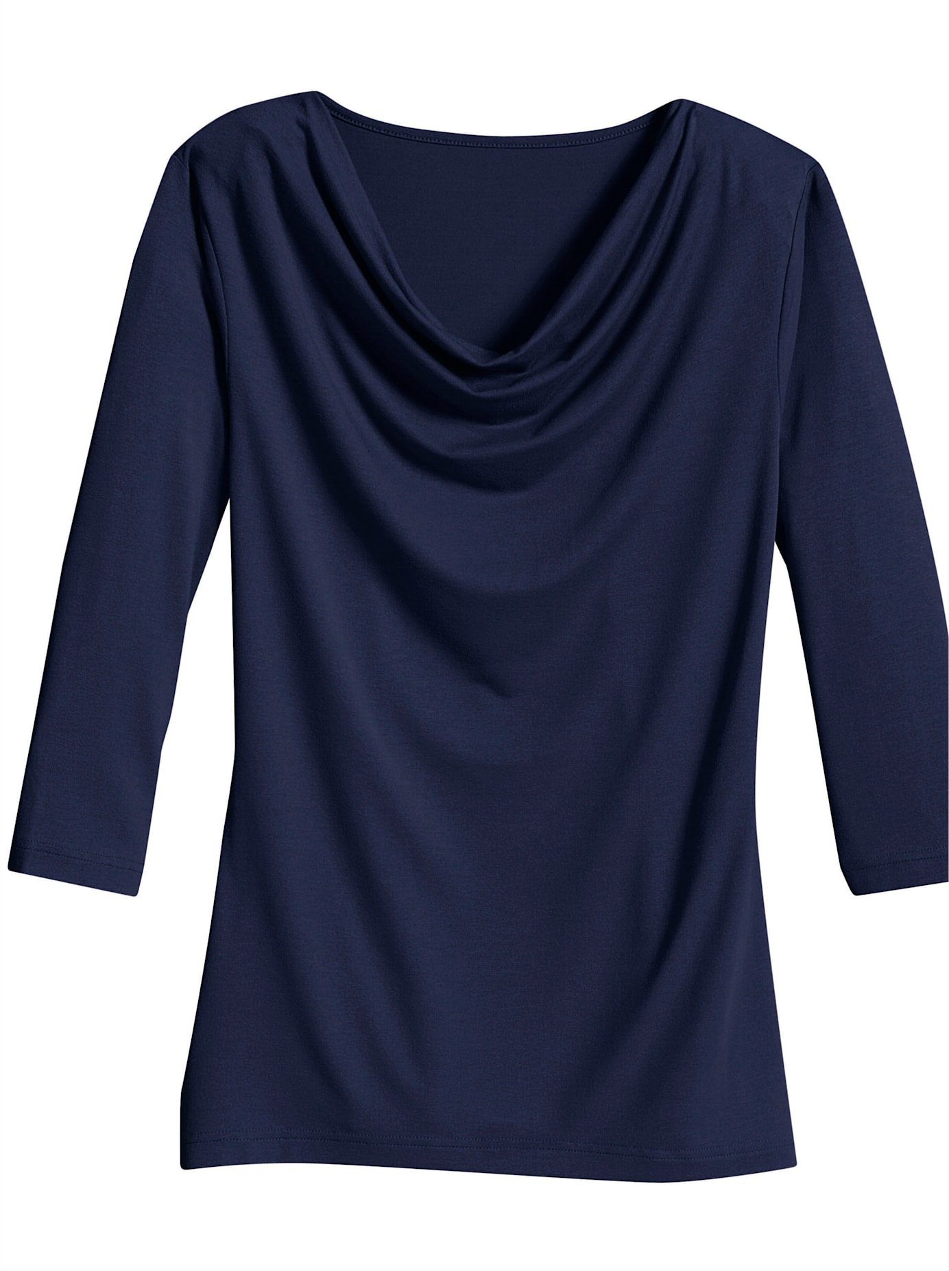 Classic Inspirationen Shirt met cascadehals Shirt (1-delig)