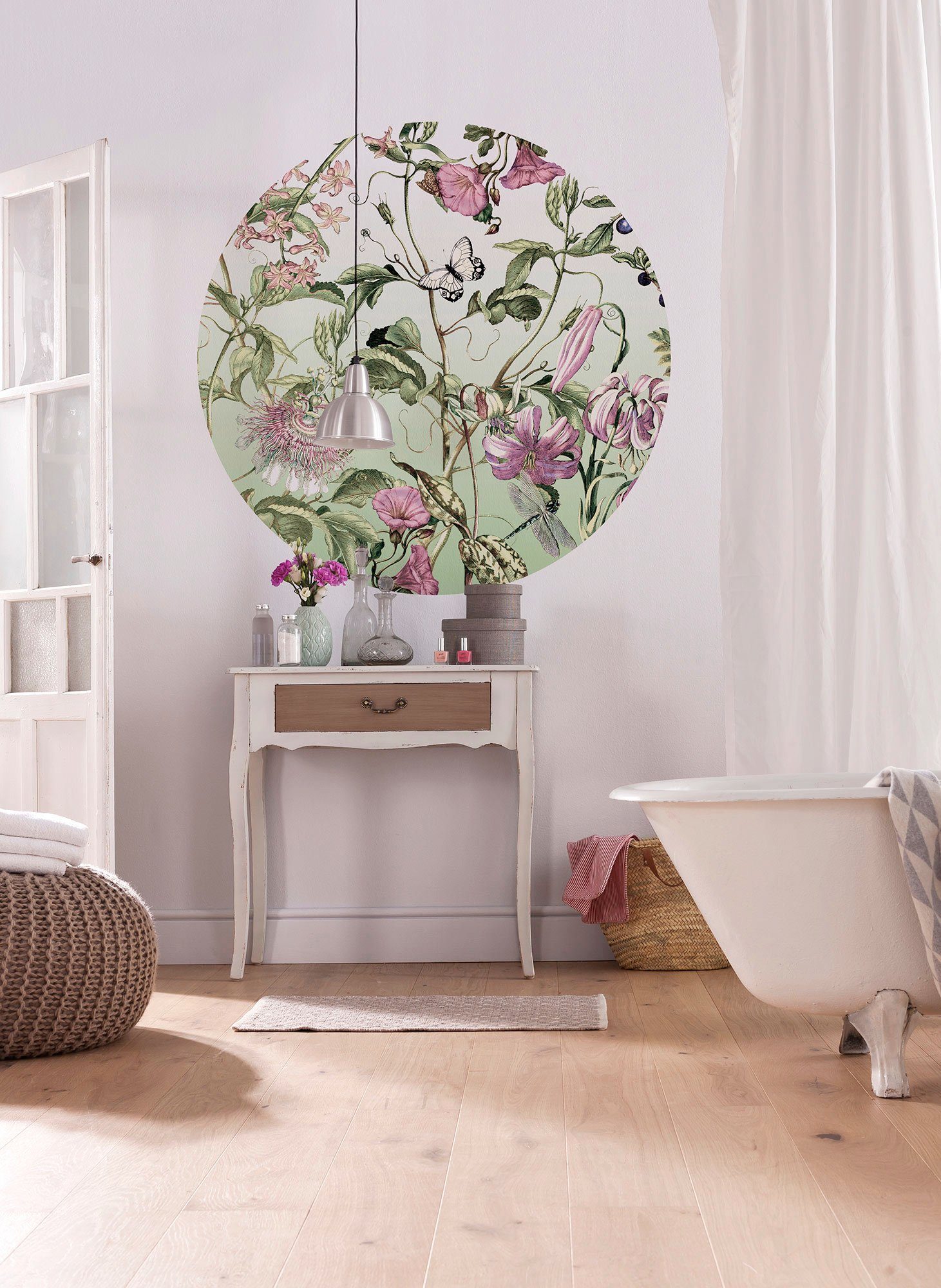 Komar Fotobehang Zelfklevend vlies - Louloudi - Afmeting 125 x 125 cm (1 stuk)