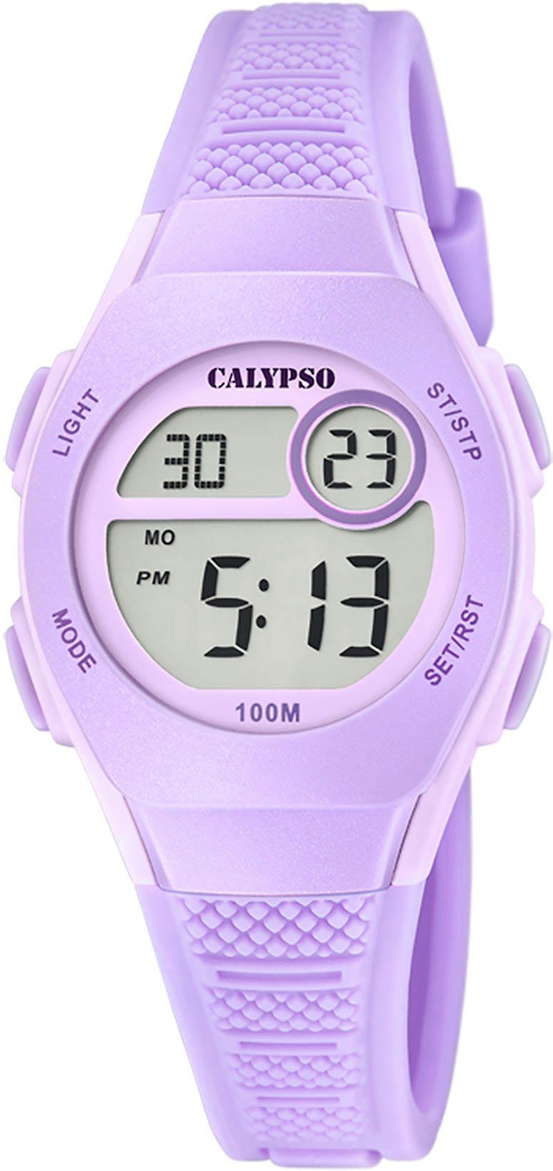 CALYPSO WATCHES Chronograaf Junior Collection, K5831/4 Quartz horloge, kinderhorloge, datum, digitaal,...