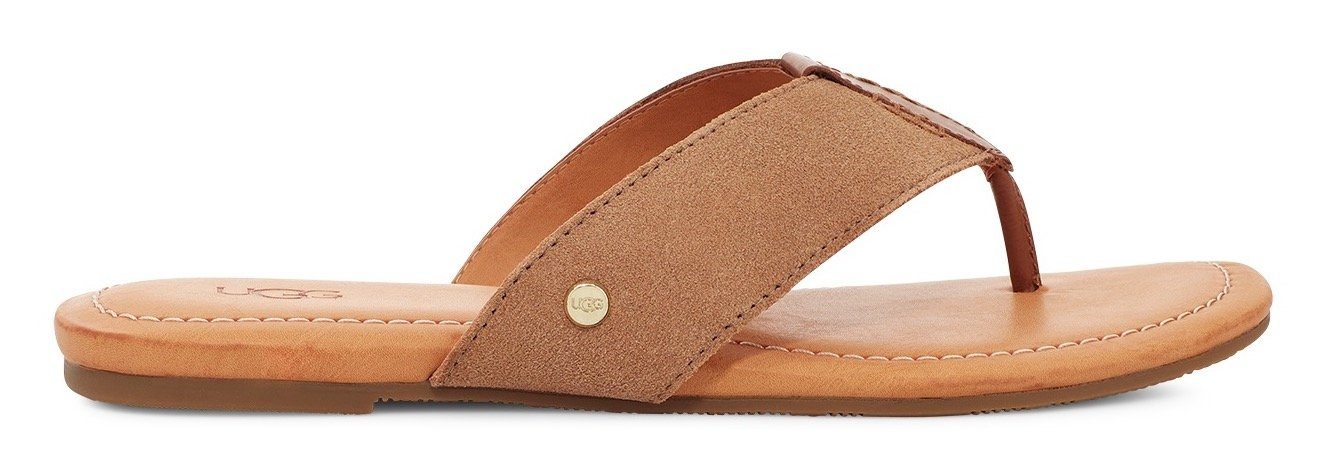 UGG Teenslippers W CAREY FLIP zomerschoen, slippers met zachte tussenstuk voor de tenen
