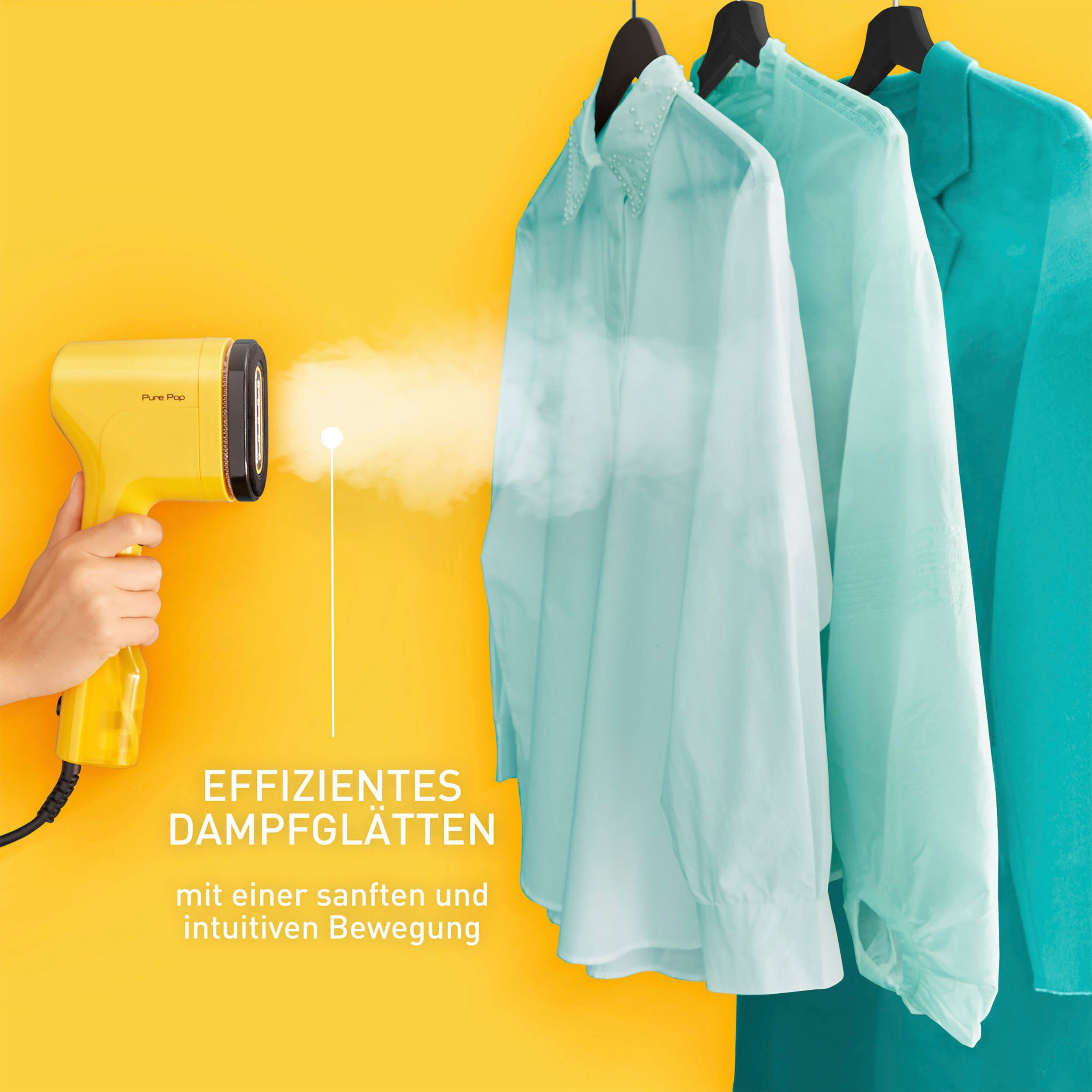 Tefal Stoomborstel Pure Pop verwijdert tot 99,99% van de virussen/bacteriën/kiemen