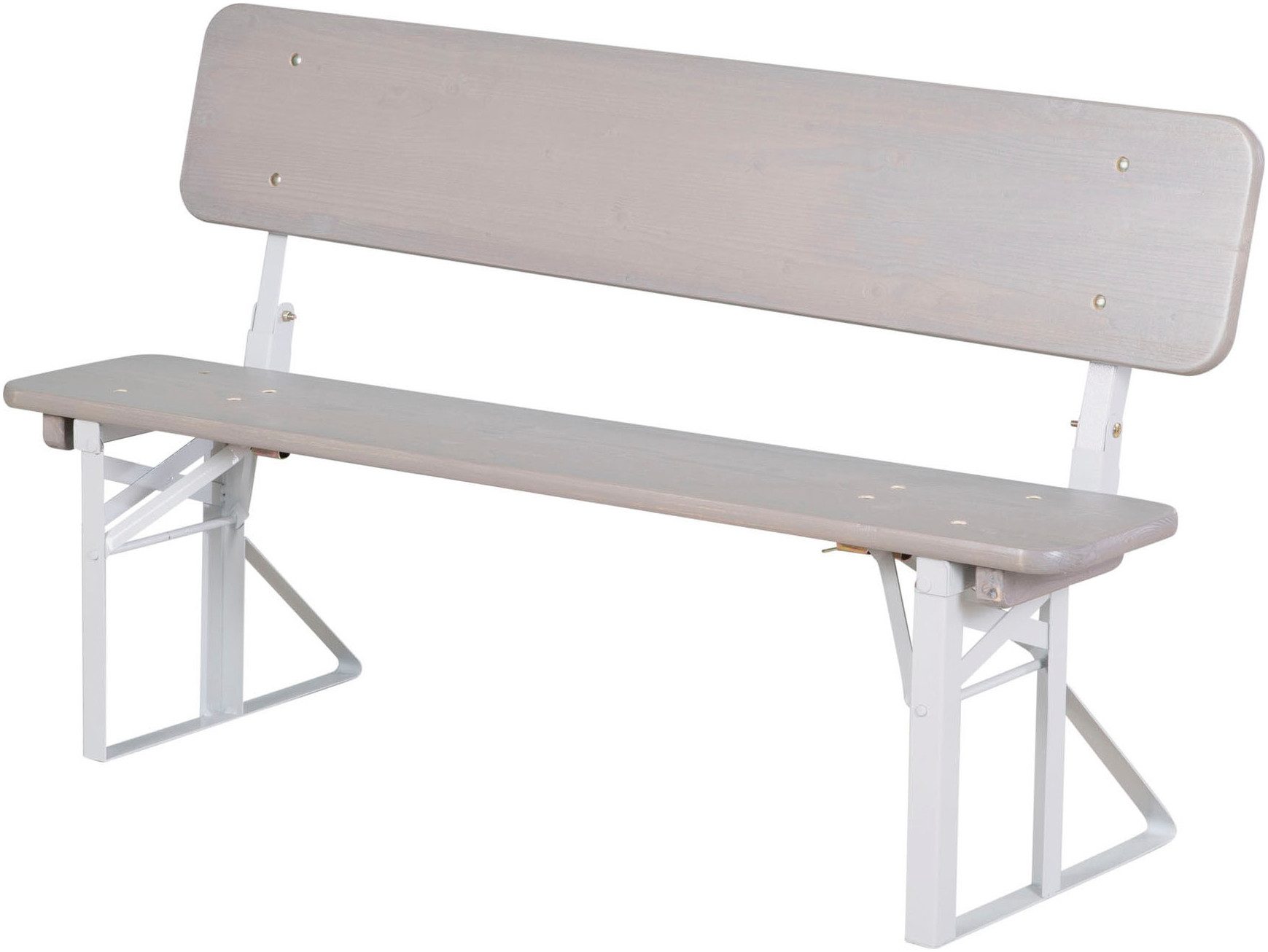 Roba® Kinderzithoek Outdoor party-set voor kinderen, grijs gelazuurd, van hout (3-delig)