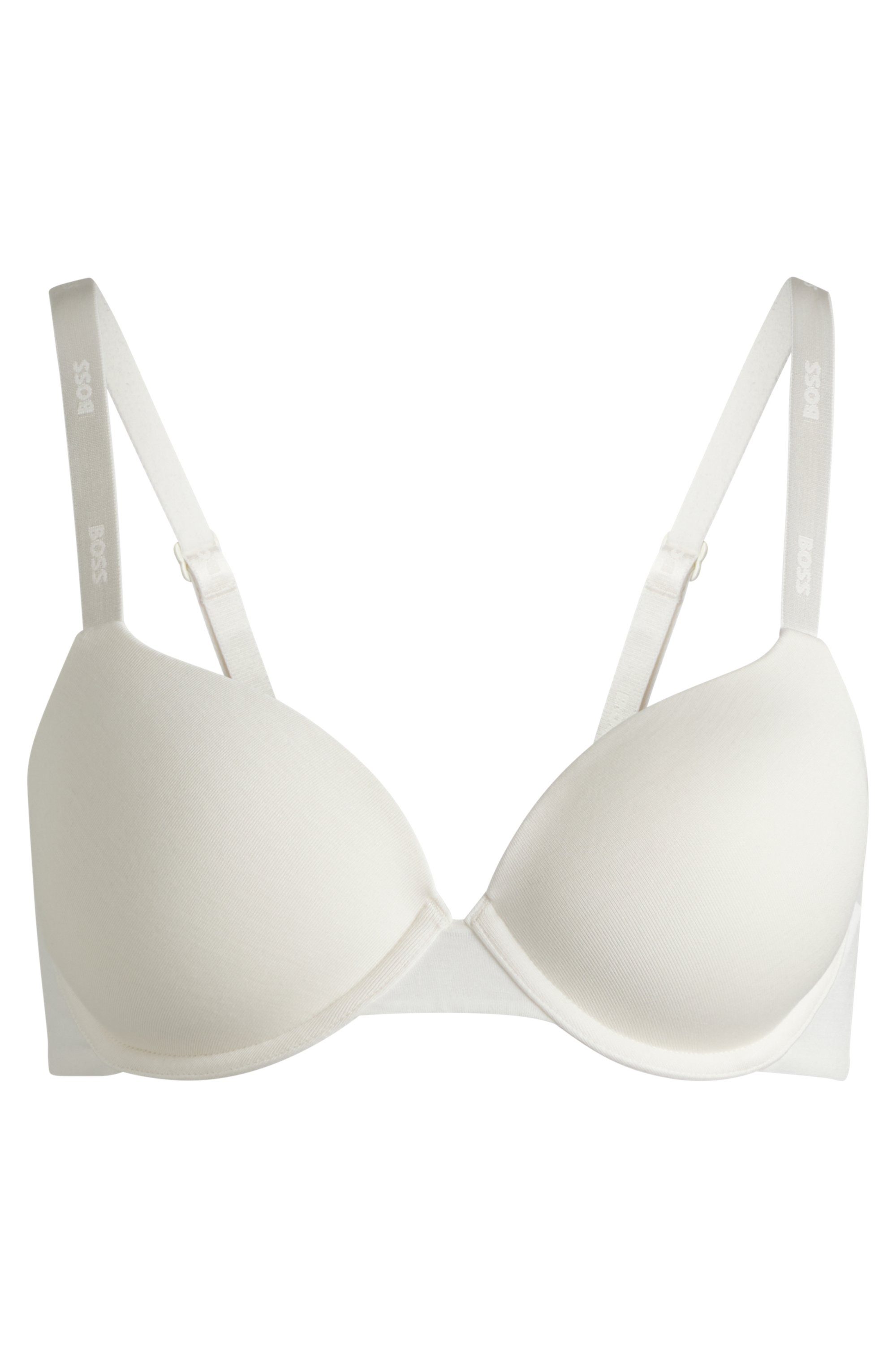 BOSS Beugel-bh UNDERWIRE BRA CI met boss tekst op de schouderbanden