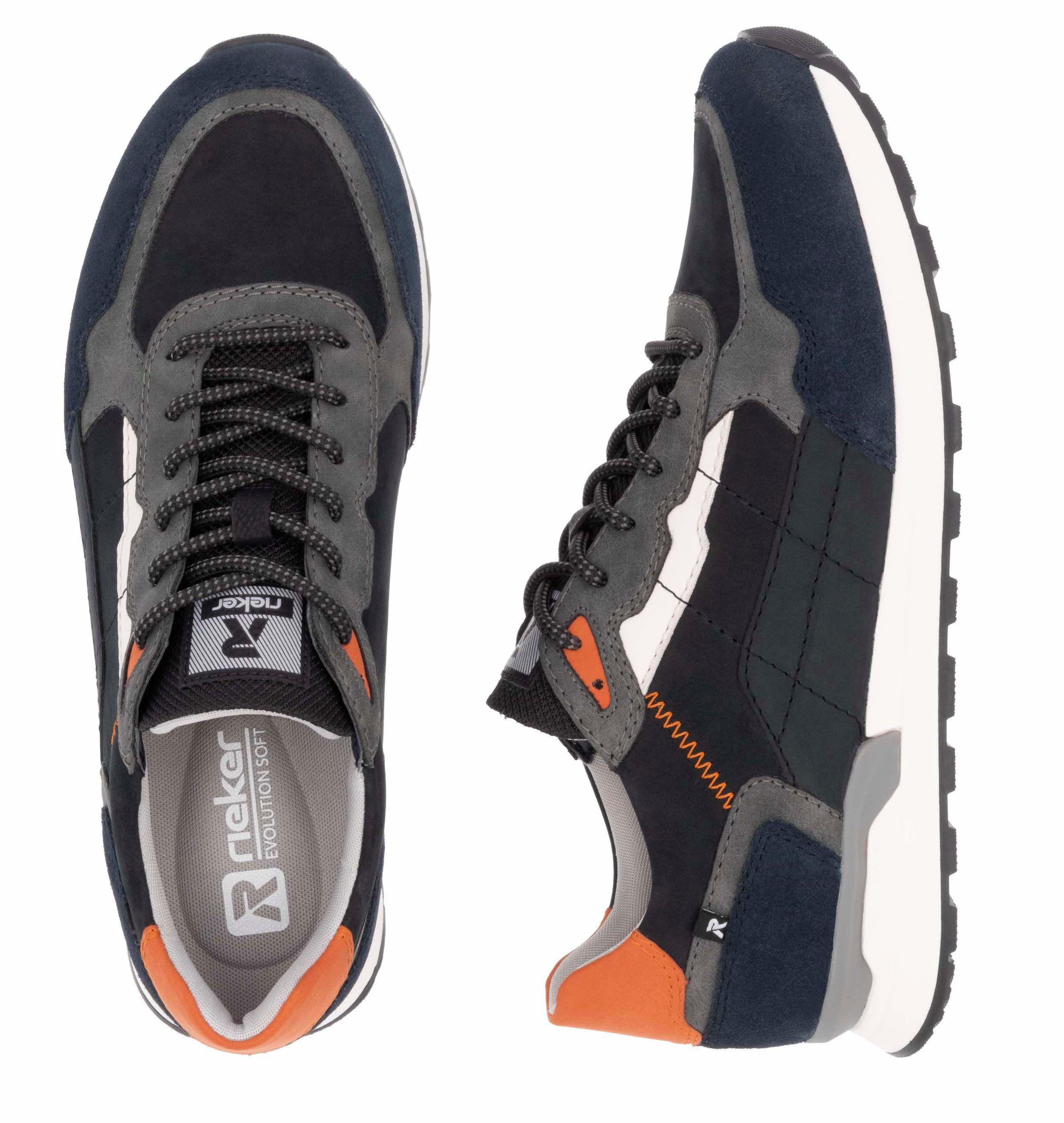 Rieker EVOLUTION Sneakers , vrijetijdsschoen, lage schoen, veterschoen met contrastdetails