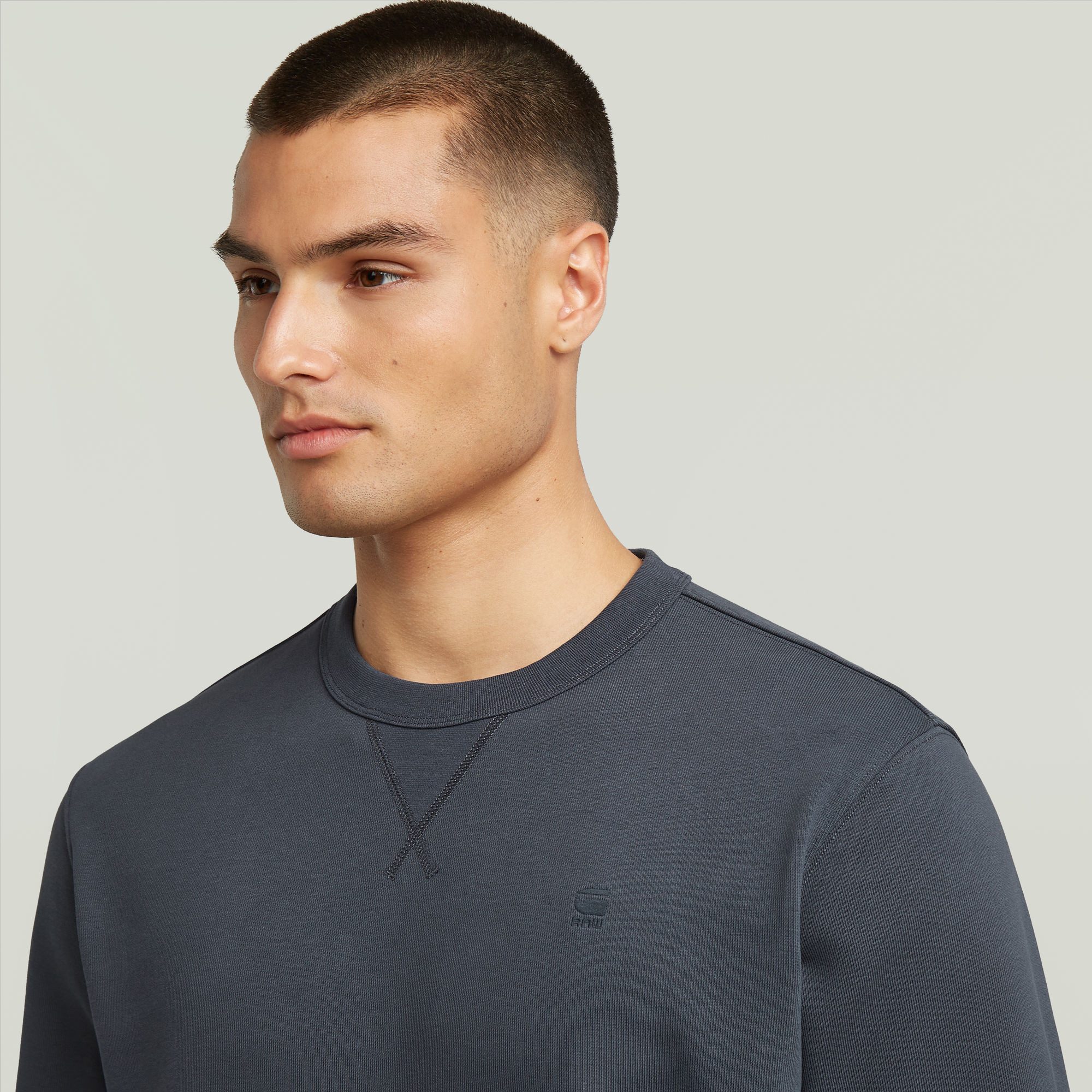 G-Star RAW Sweatshirt Nifous met halve mouwboorden