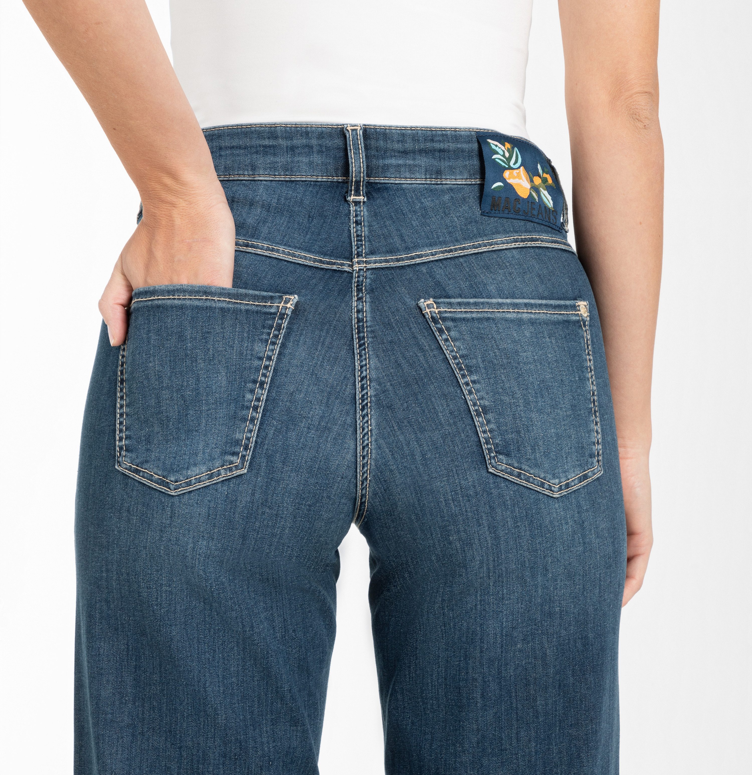 MAC Wijde jeans DREAM WIDE met wijde broekspijp - stretch