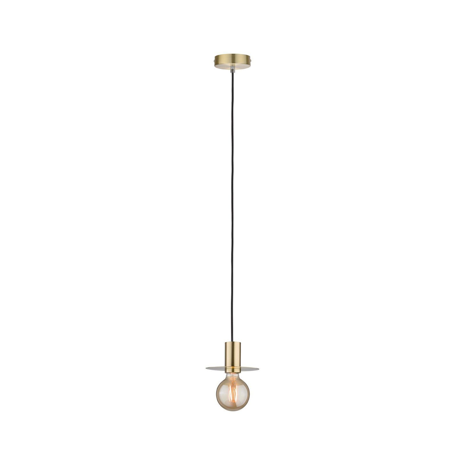 Paulmann Hanglamp Neordic Stian max. 1x60W Geborsteld messing 230V Metaal (1 stuk)