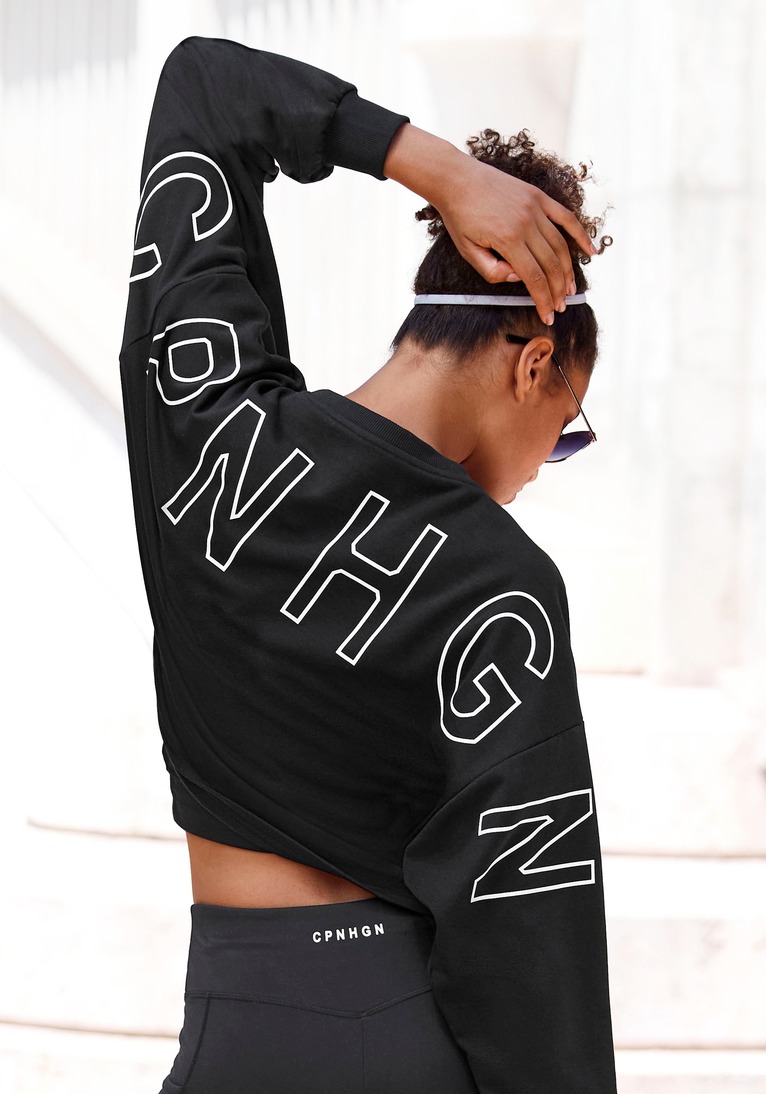 OTTO Copenhagen Studios Sweatshirt met grote rugprint dames sweaters maat S (36/38) zwart