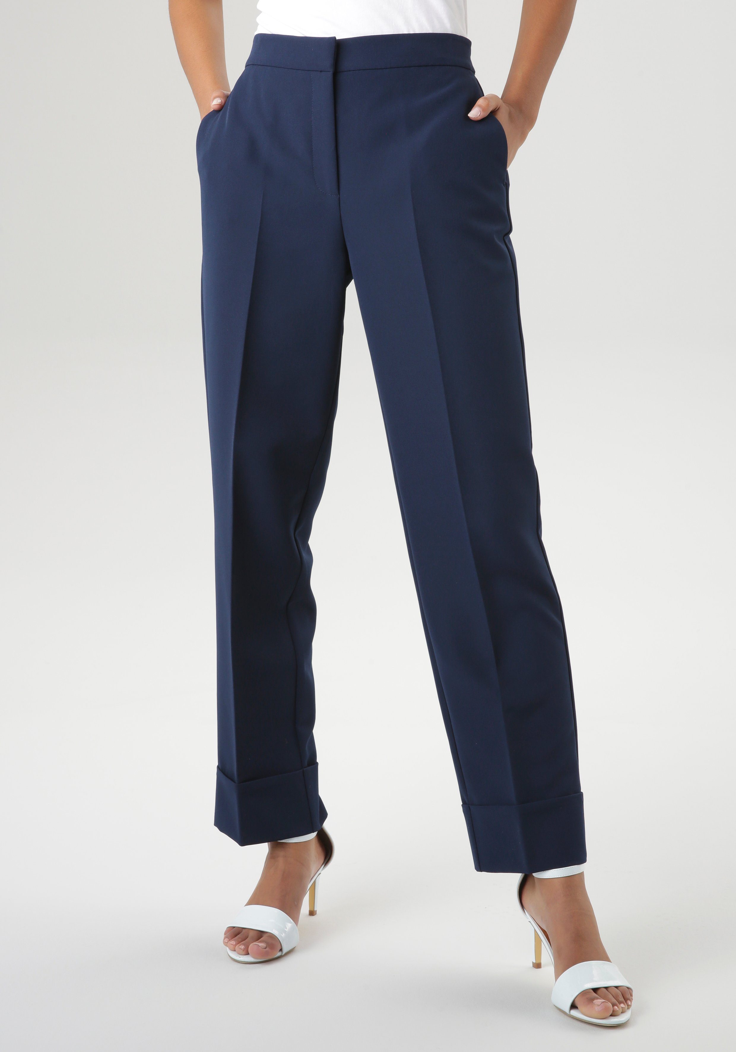 Aniston SELECTED Pantalon met persplooien