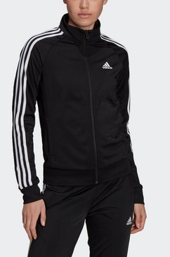 adidas sportswear trainingsjack primegreen essentials warm-up slim 3-streifen trainingsjack zwart
