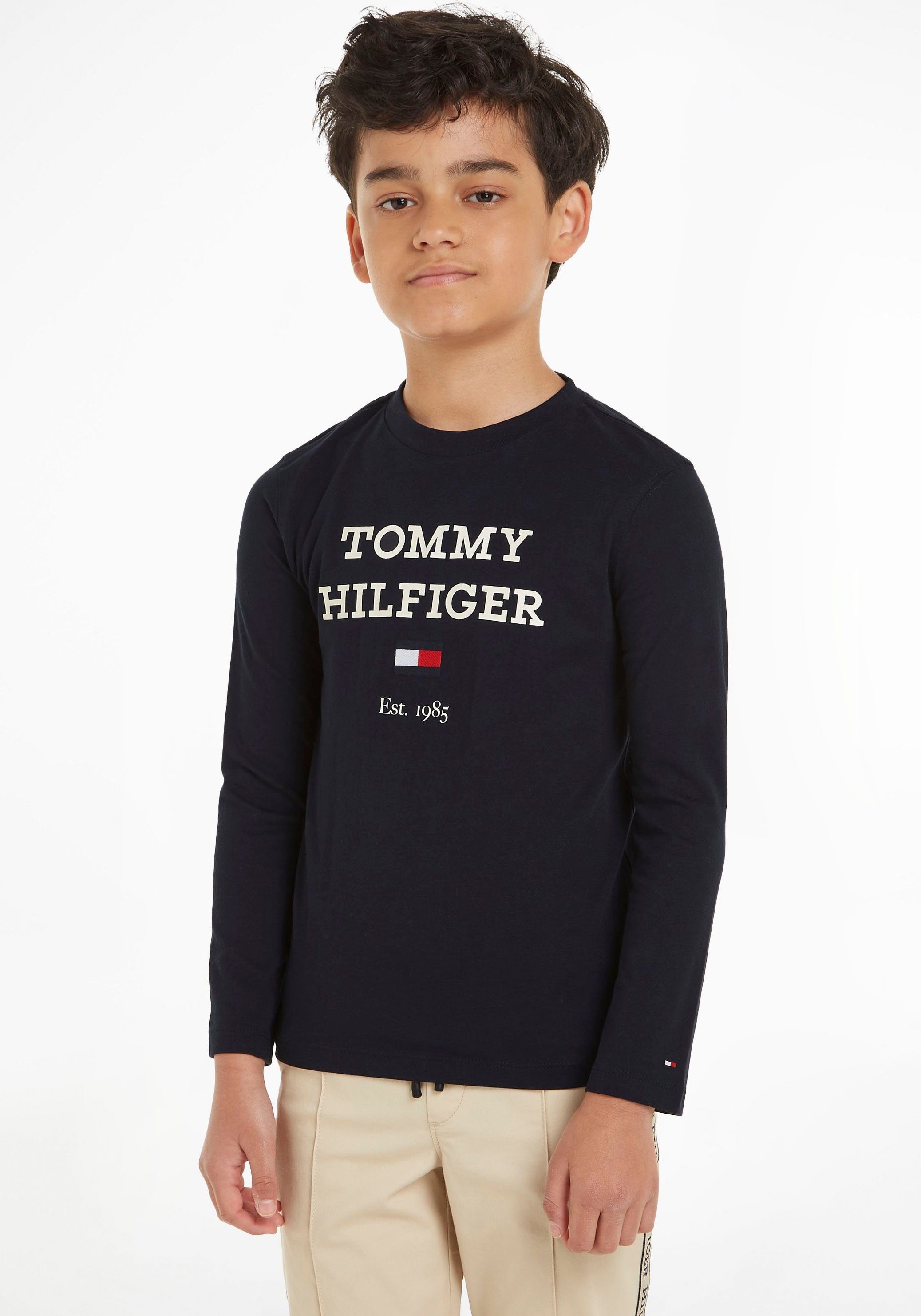 Tommy Hilfiger Shirt met lange mouwen TH LOGO TEE L S