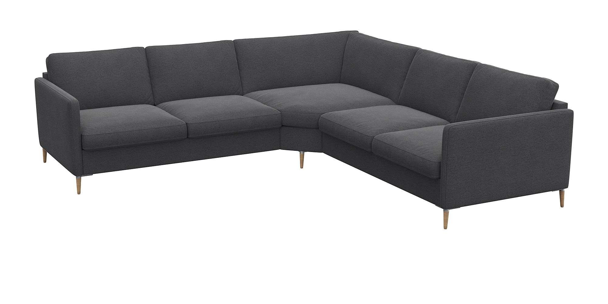 FLEXLUX Hoekbank Fiore, gelijkbenig, comfortabel door hoogwaardige zitconstructie