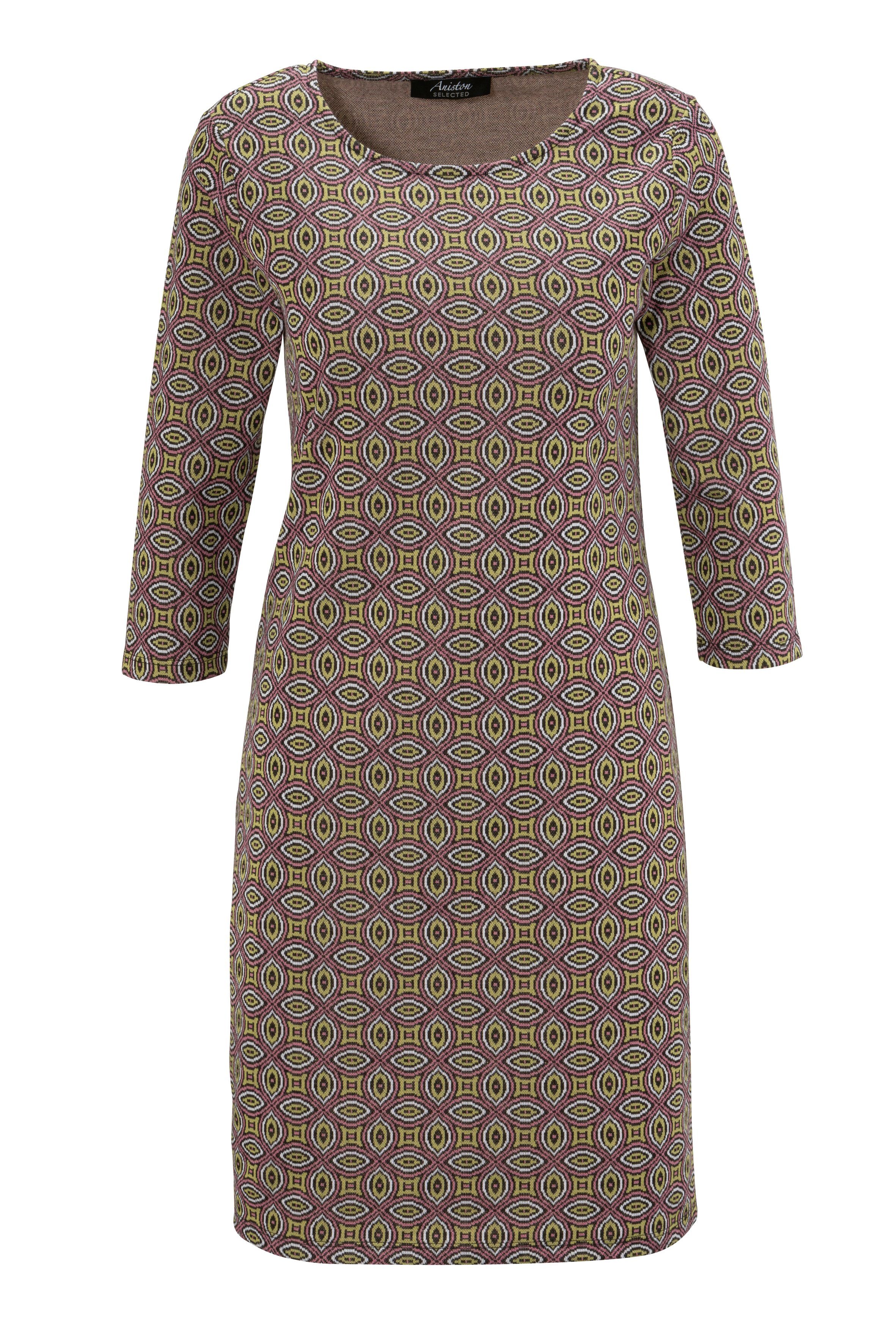 Aniston SELECTED Jerseyjurk met interessant patroon