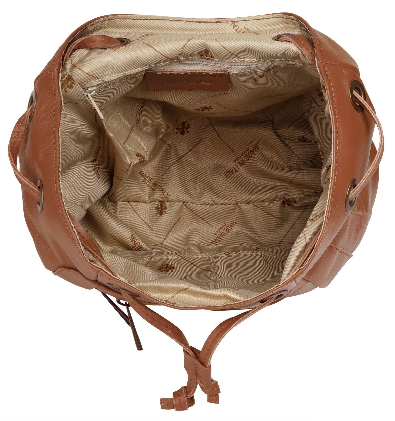 Samantha Look Rugzak echt leer, made in italy