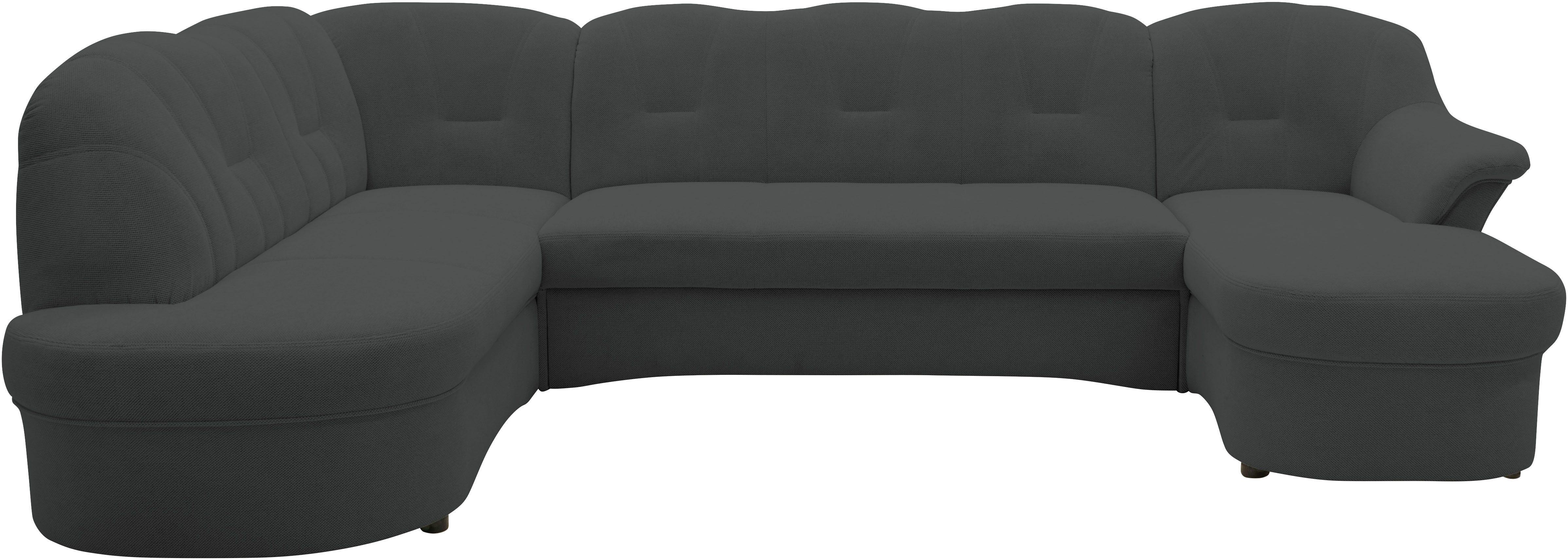 DOMO collection Zithoek Flores ook in leren bekleding, B/D/H: 293/180/86 cm, U-vorm (3 stuks)