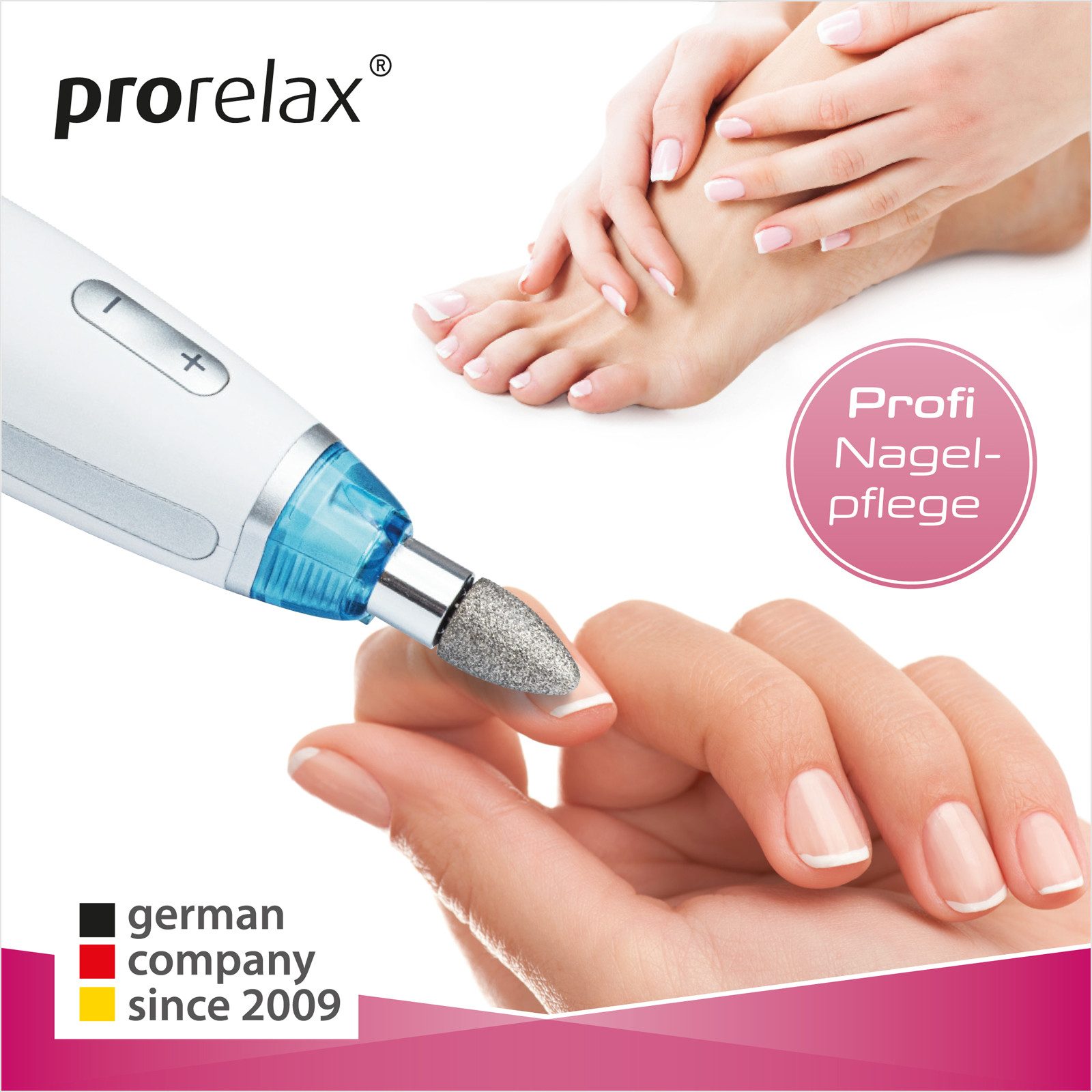 prorelax Manicure-/pedicureset 41540 Perfect 5 opzetstukken, met opbergtas