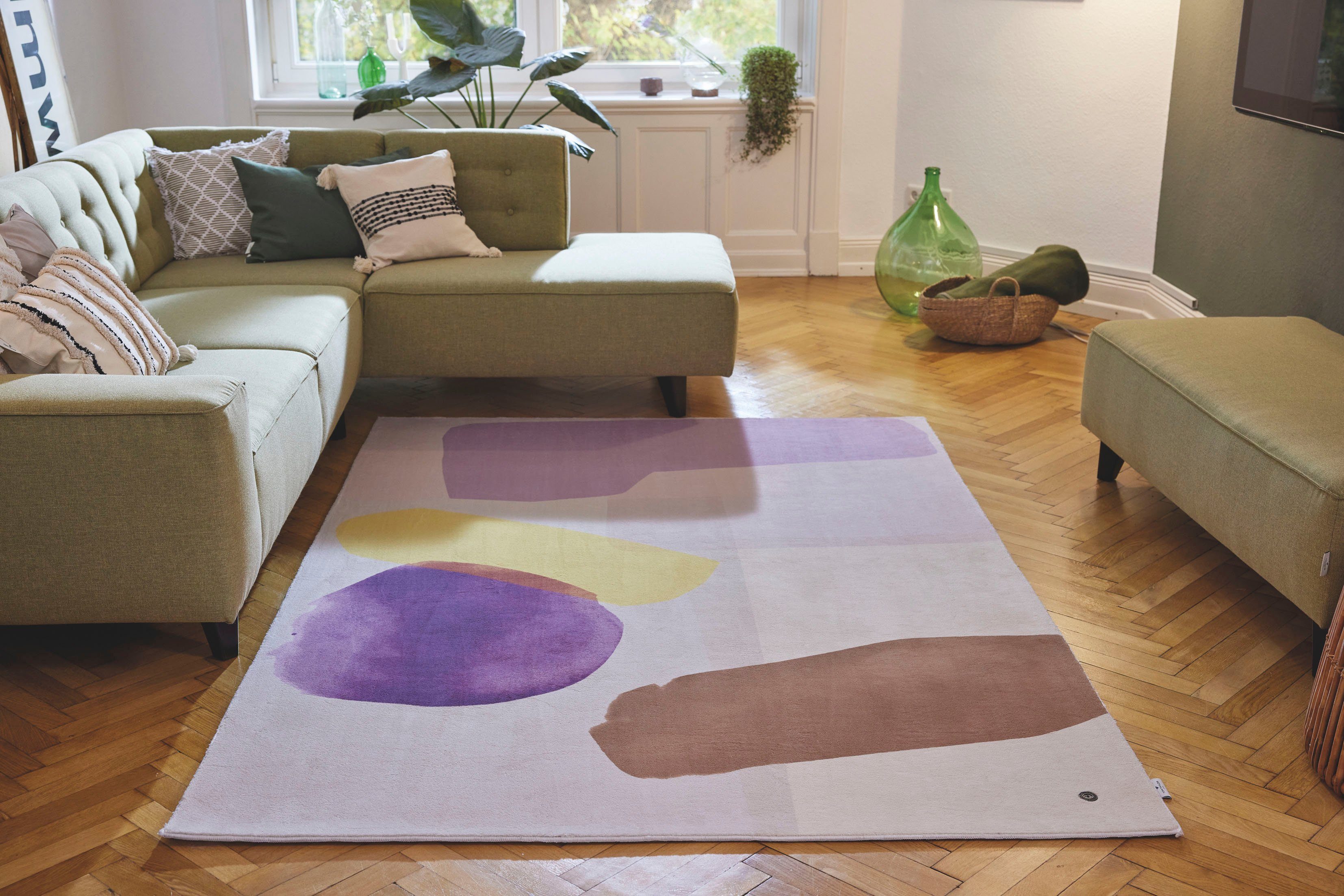 TOM TAILOR HOME Vloerkleed Shapes - THREE Korte pool, gedessineerd, modern design