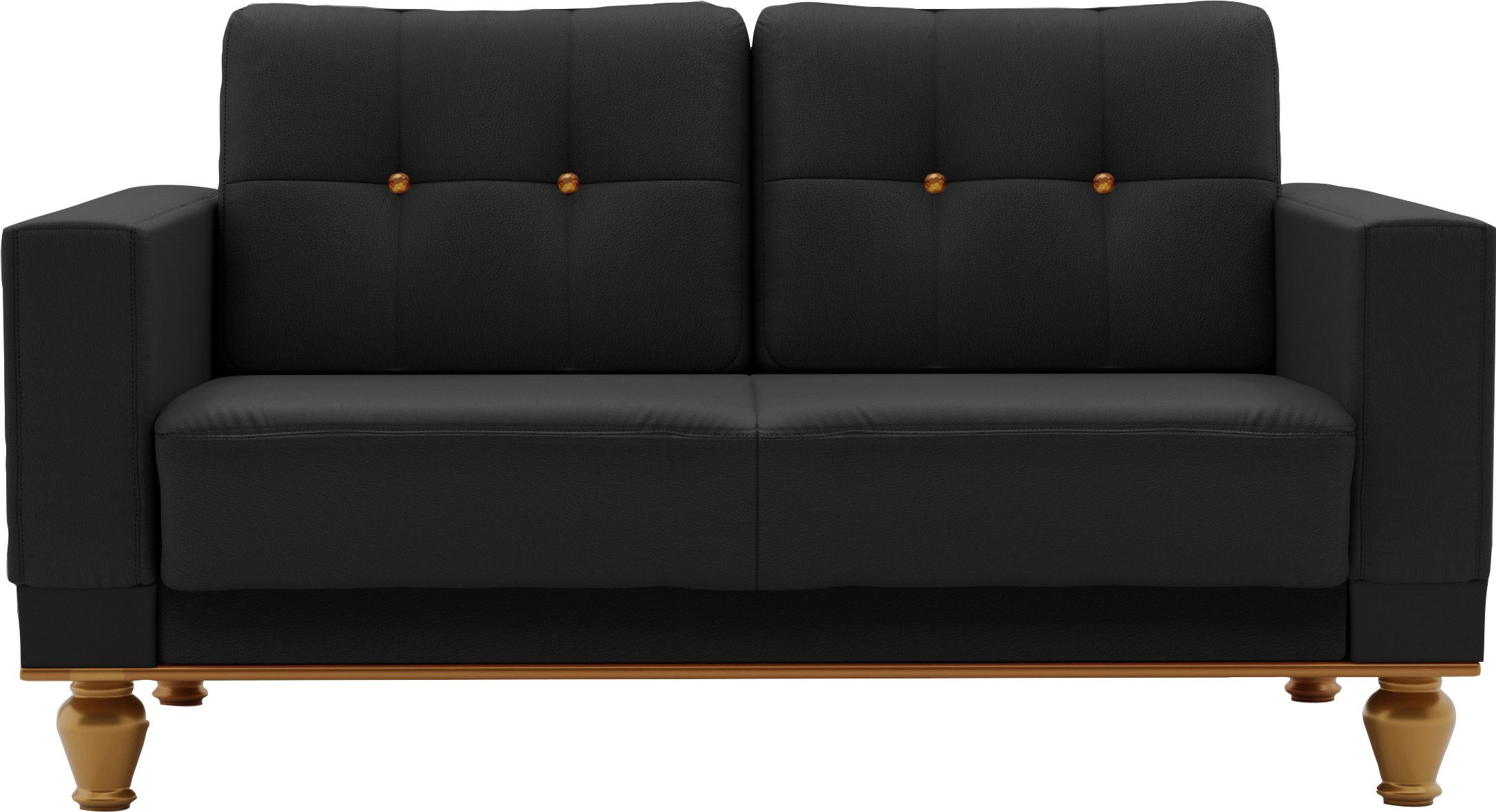 sit&more 2-zitsbank Orient 5 Rugkussen met strassteentjes, goudkleurige applicaties