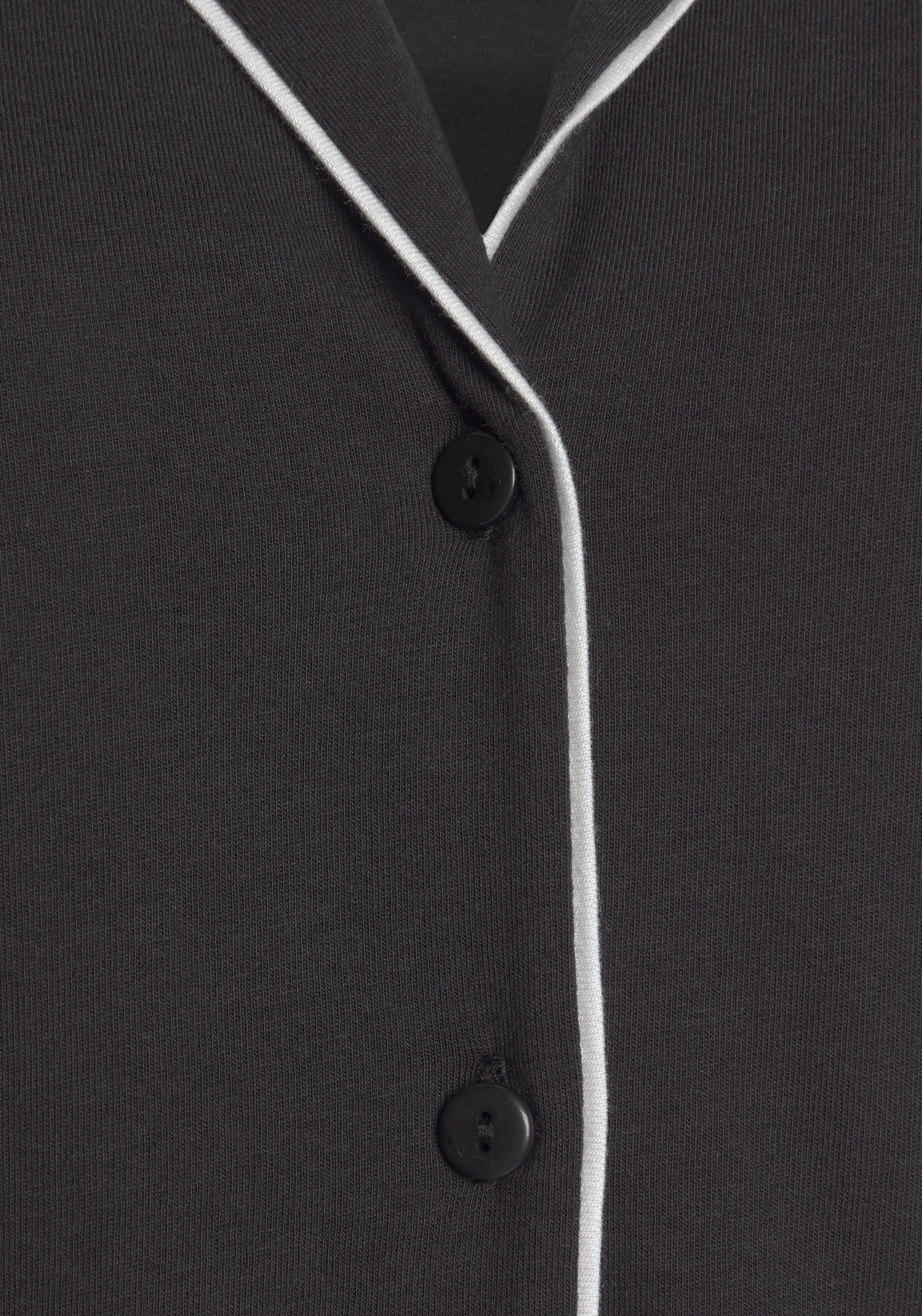 Vivance Dreams Pyjama met contrasterende paspel-details (2-delig)