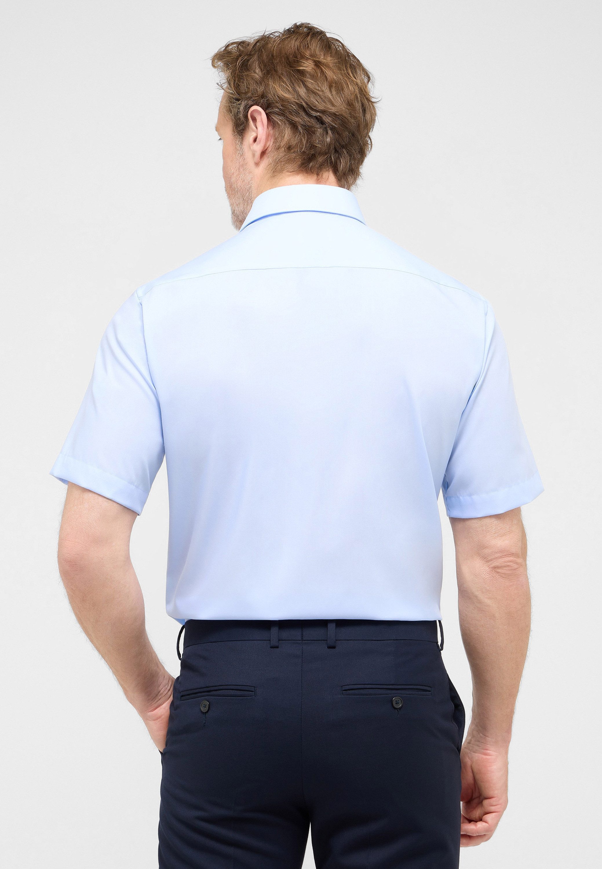 Eterna Overhemd met korte mouwen MODERN FIT NON IRON (strijkvrij)