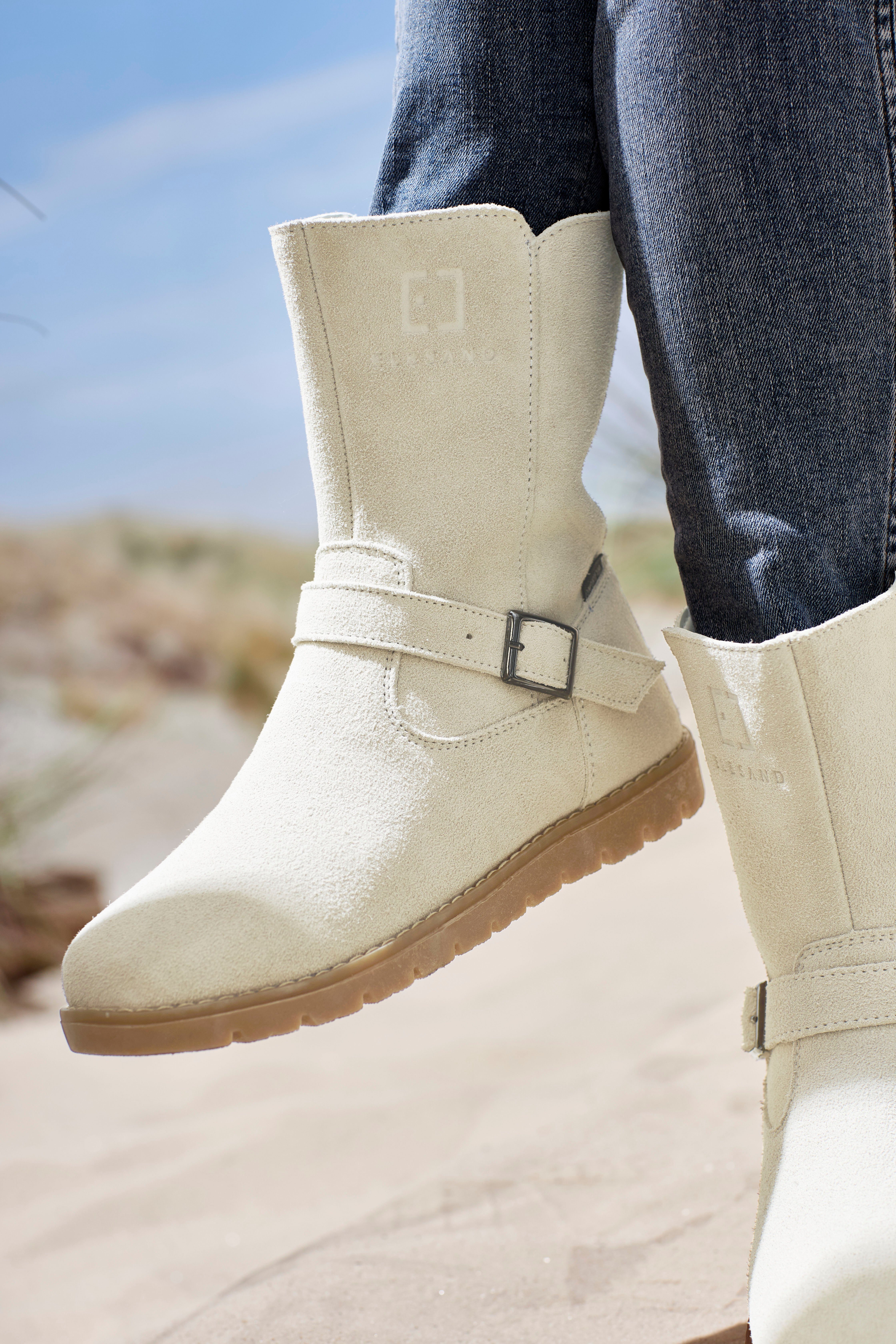 Elbsand Winterlaarzen Boots, winter enkellaars, leer, wind- & waterafstotende Tex-membraan