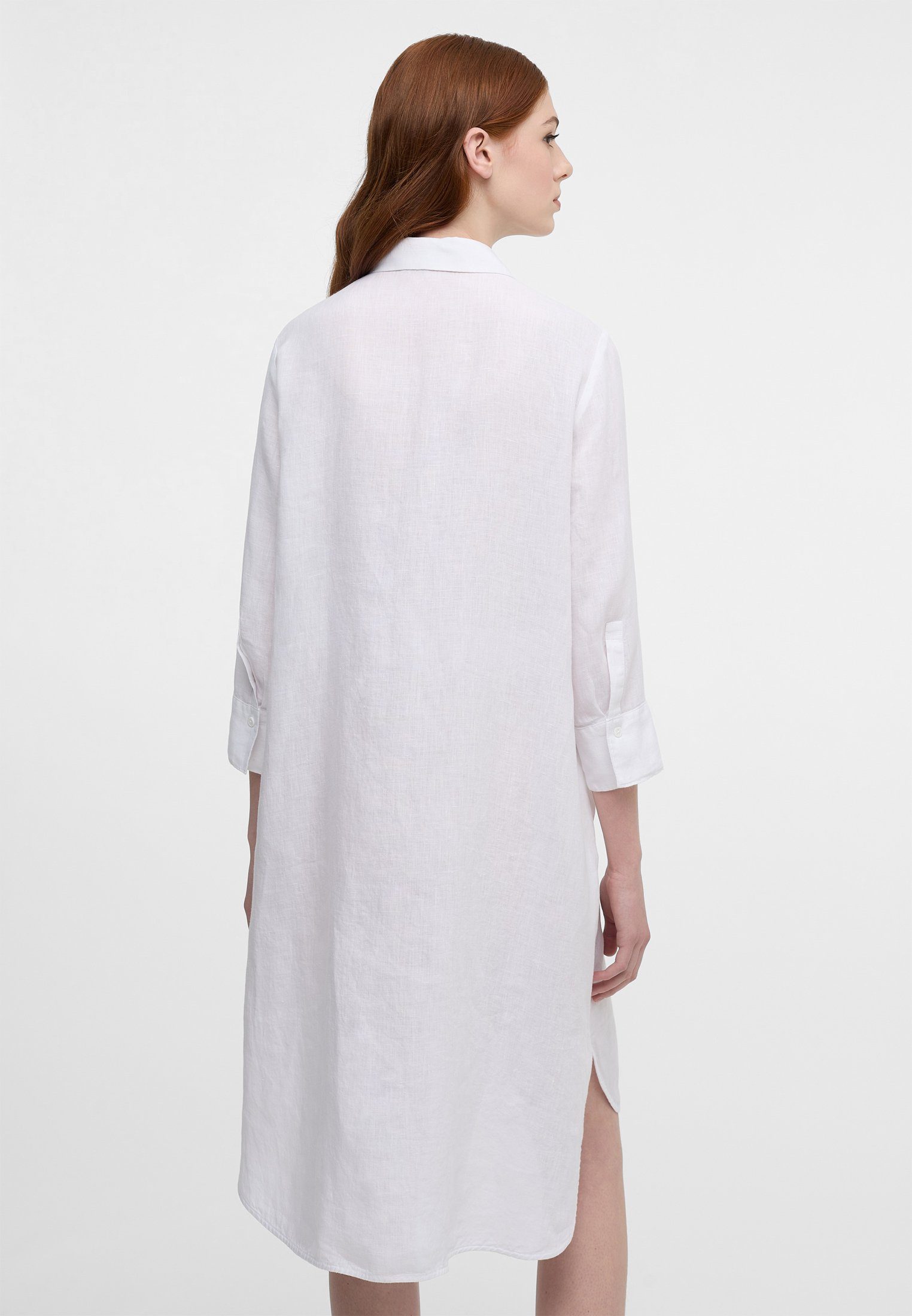 Eterna Jurk met overhemdkraag Loose fit