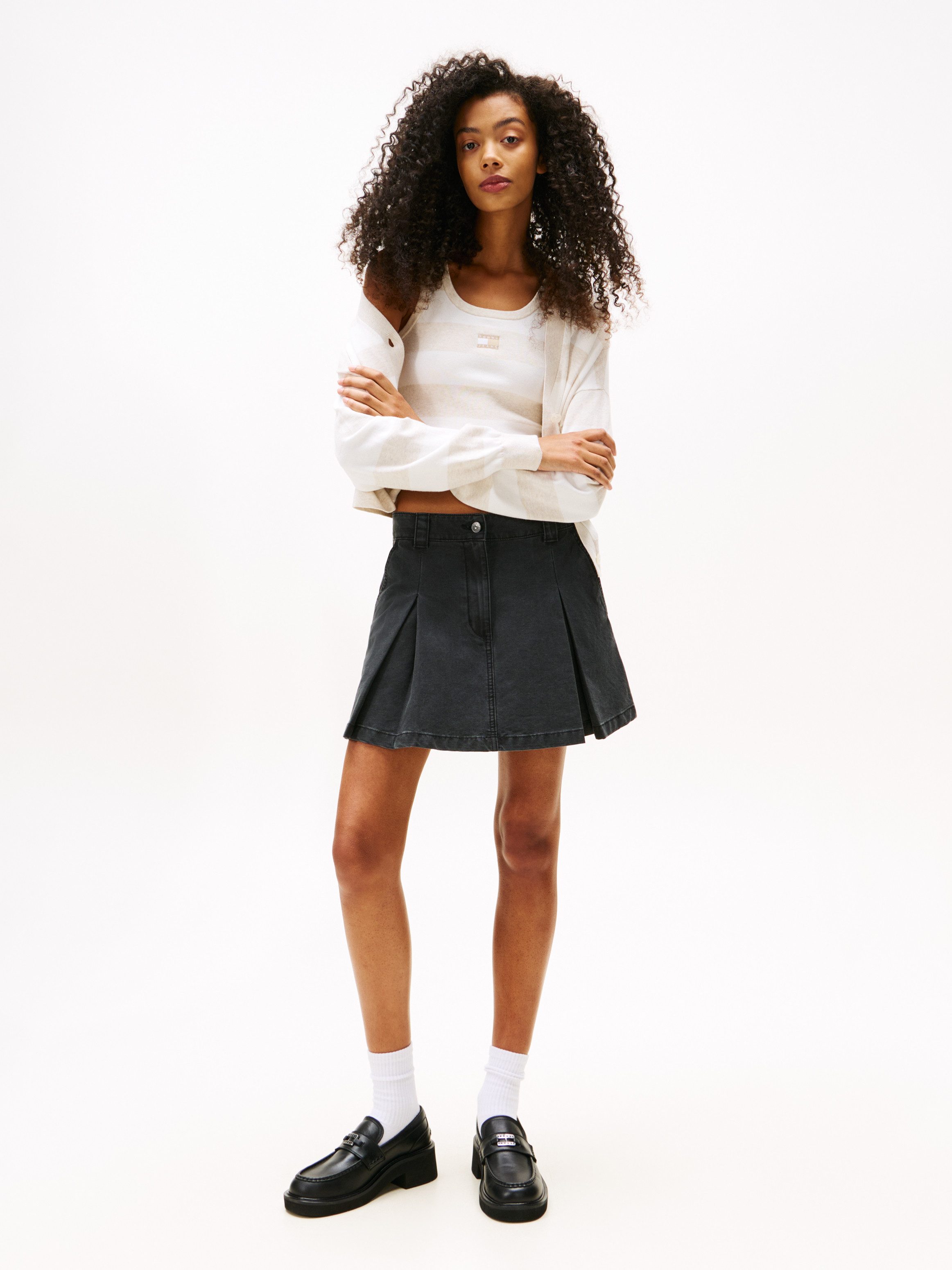 TOMMY JEANS Minirok TJW CANVAS MINI PLEATED SKIRT