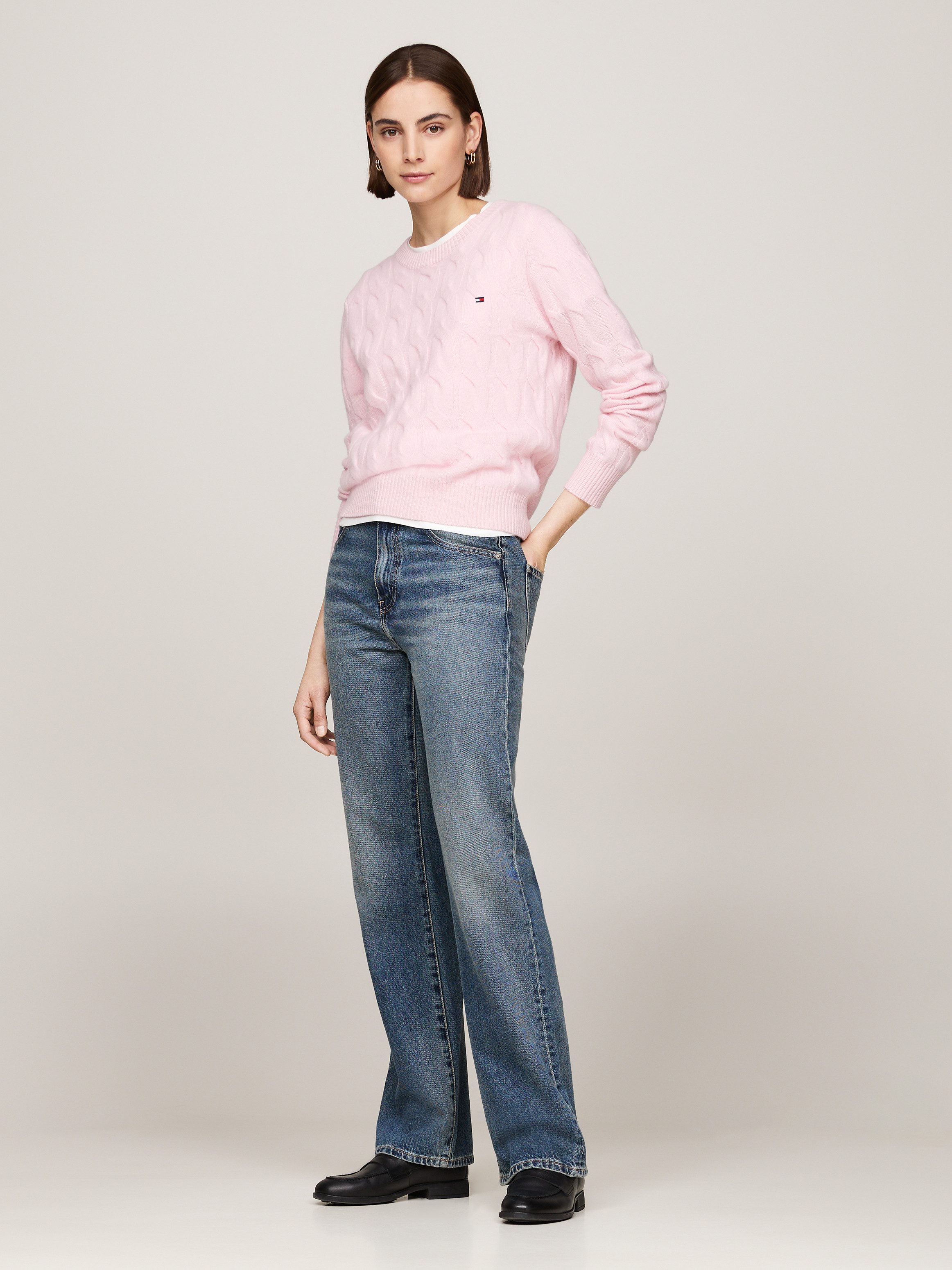 Tommy Hilfiger Gebreide trui SOFT WOOL CABLE C-NK