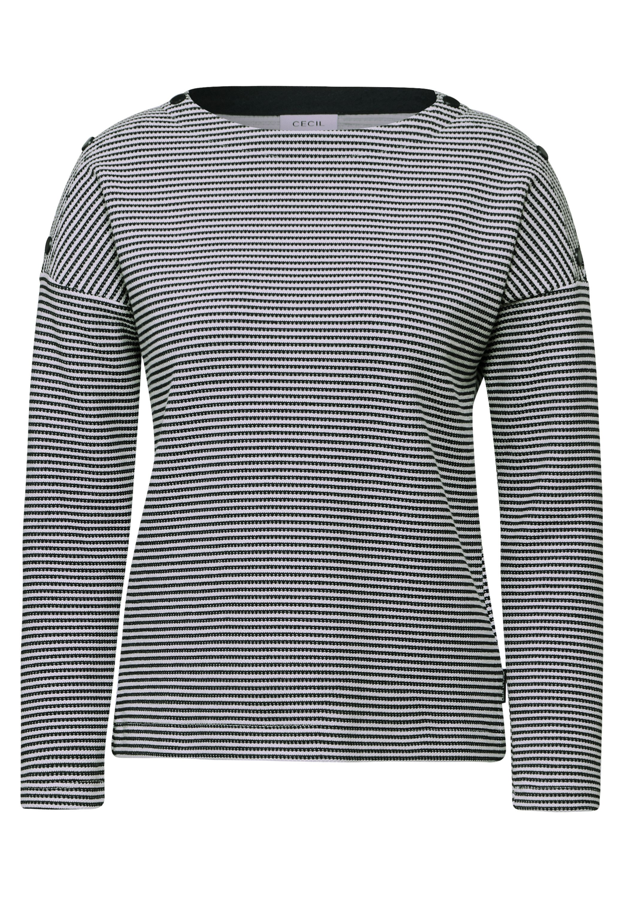 Cecil Shirt met lange mouwen met gestreept patroon