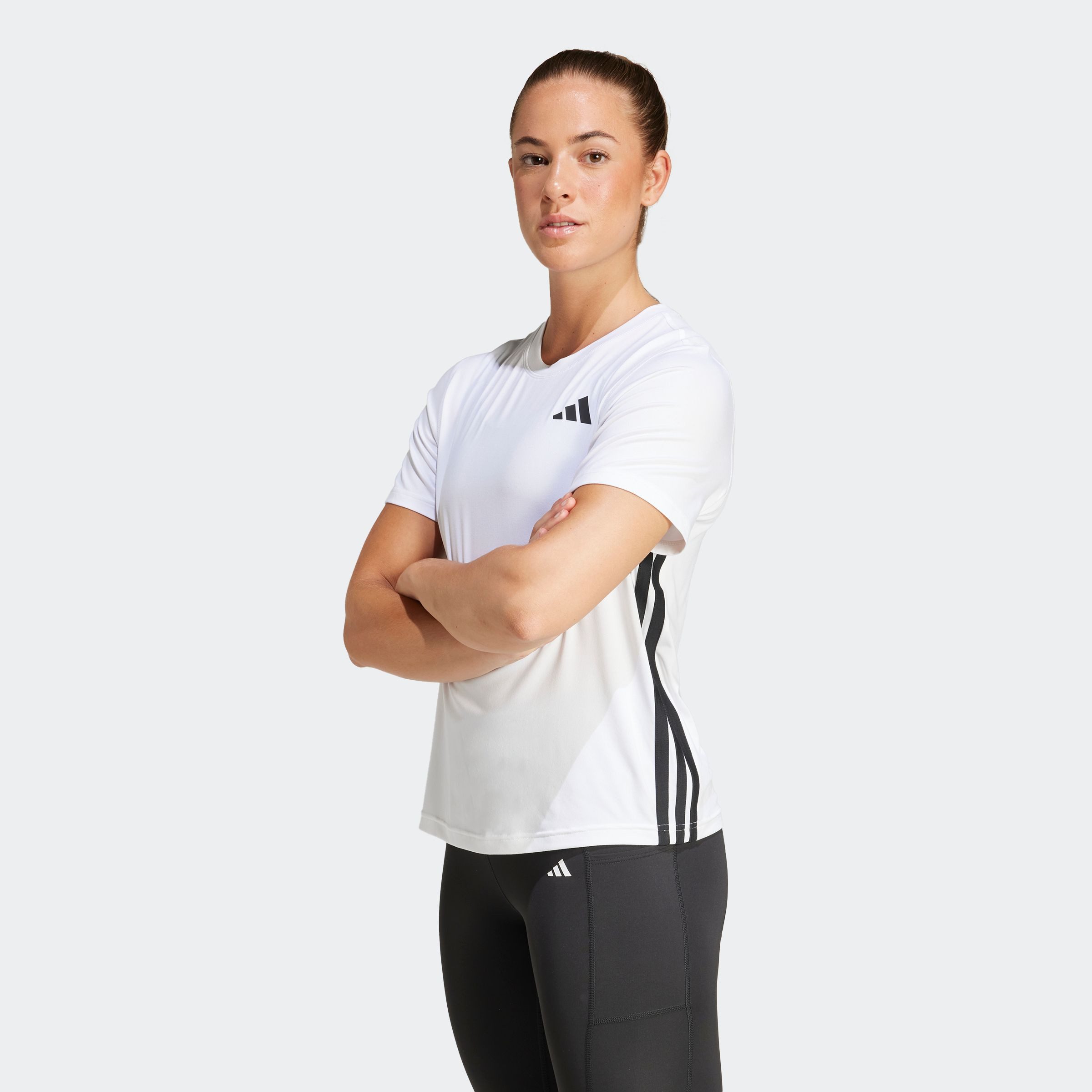 adidas Performance T-shirt TE 3S CREW TEE dames tops maat XS wit