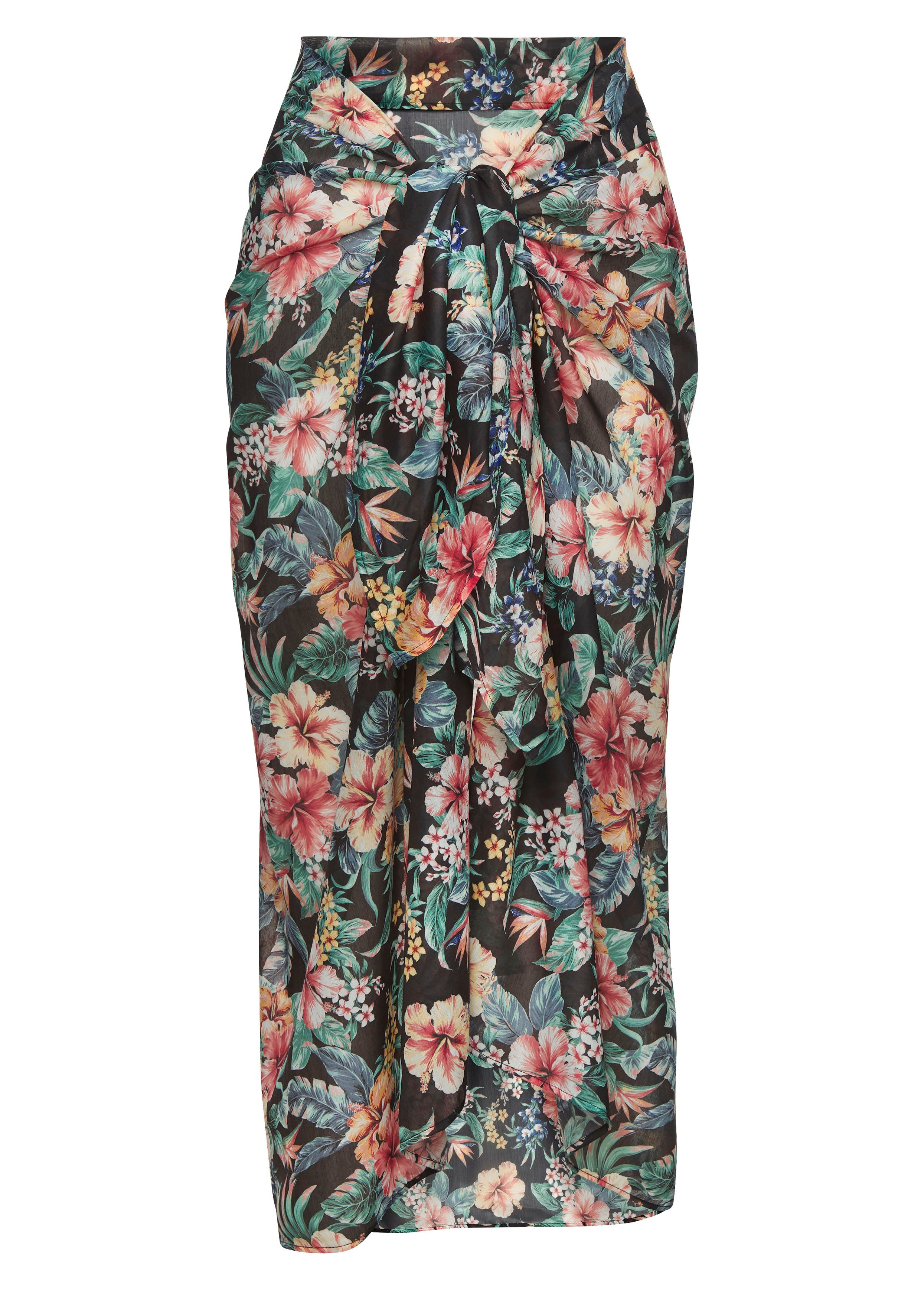 Lascana Strandrok met tropische print