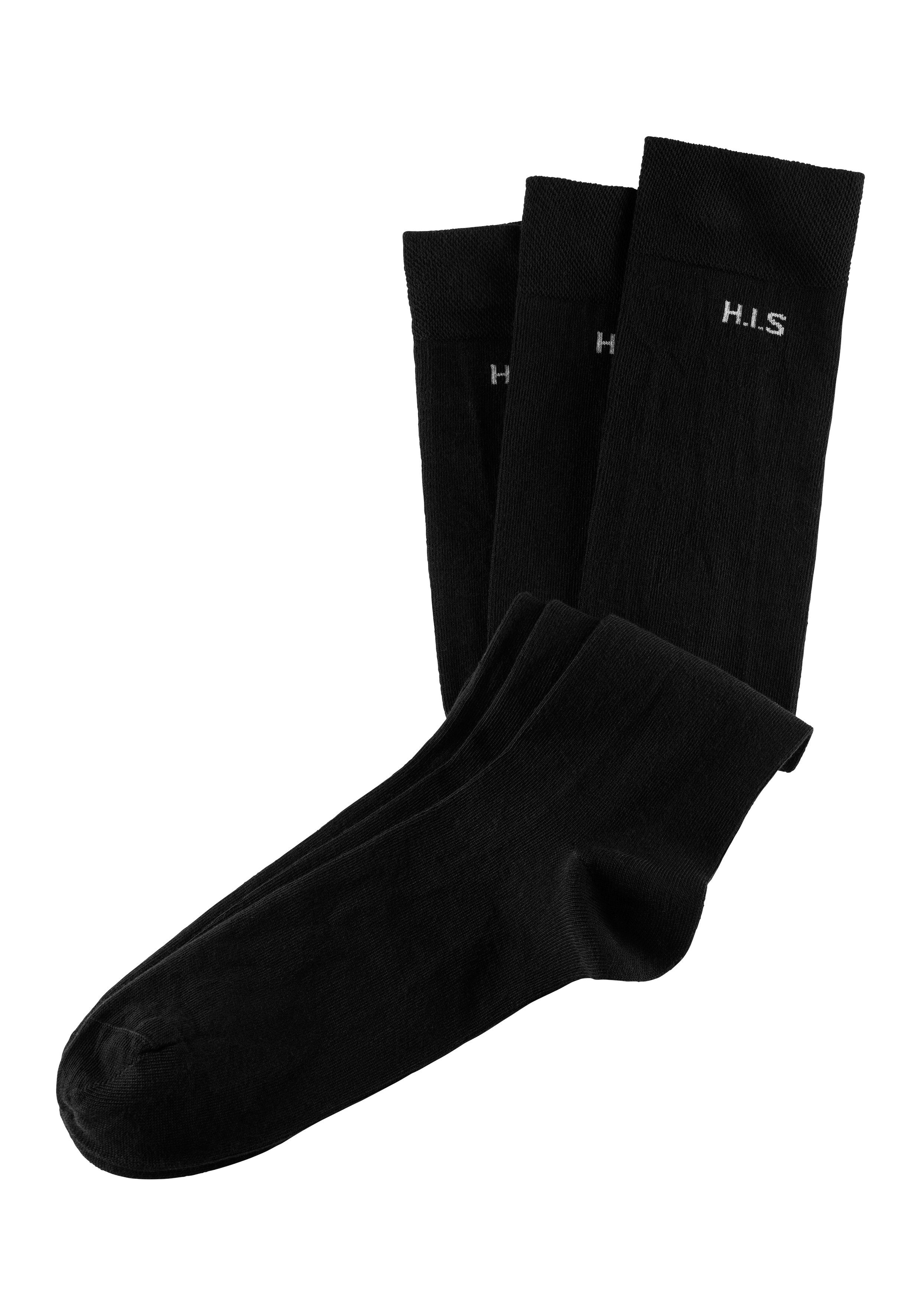 H.I.S Kniekousen met knelvrije boord (set, 3 paar)