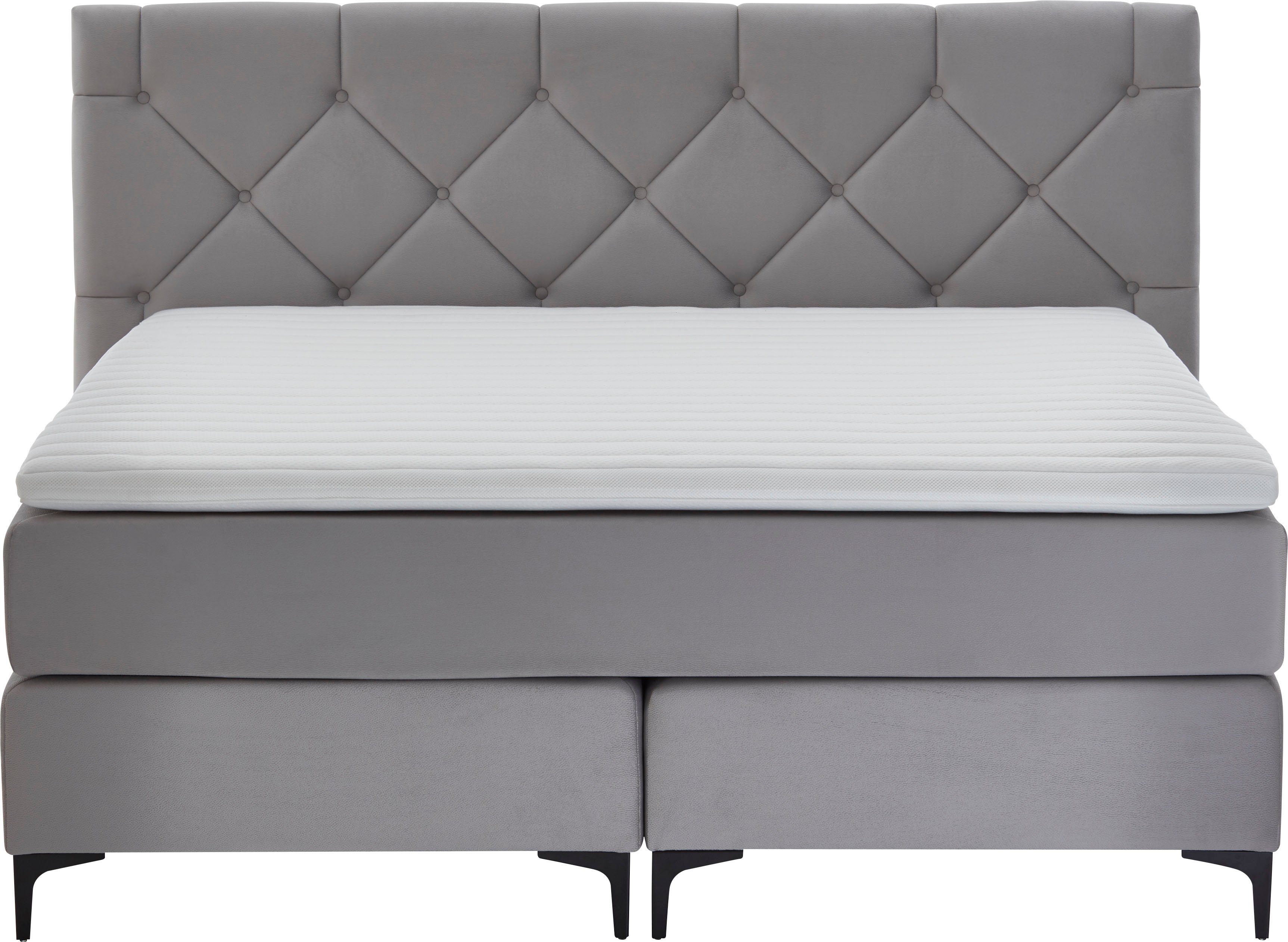 Home affaire Boxspring Aiko 100% veganistisch, met diervriendelijke bekleding, heel gemakkelijk in onderhoud