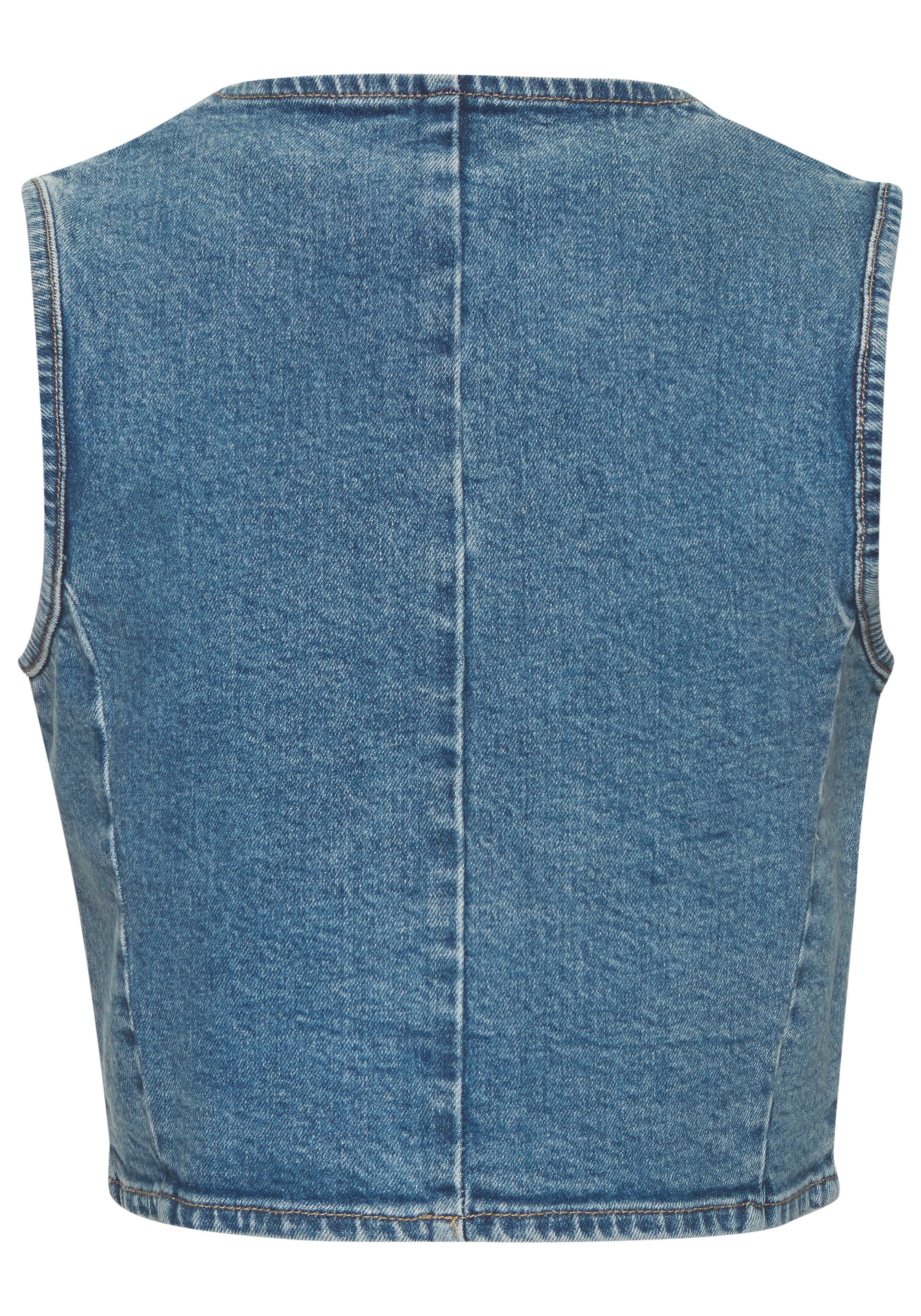 Buffalo Jeansgilet in verkorte lengte