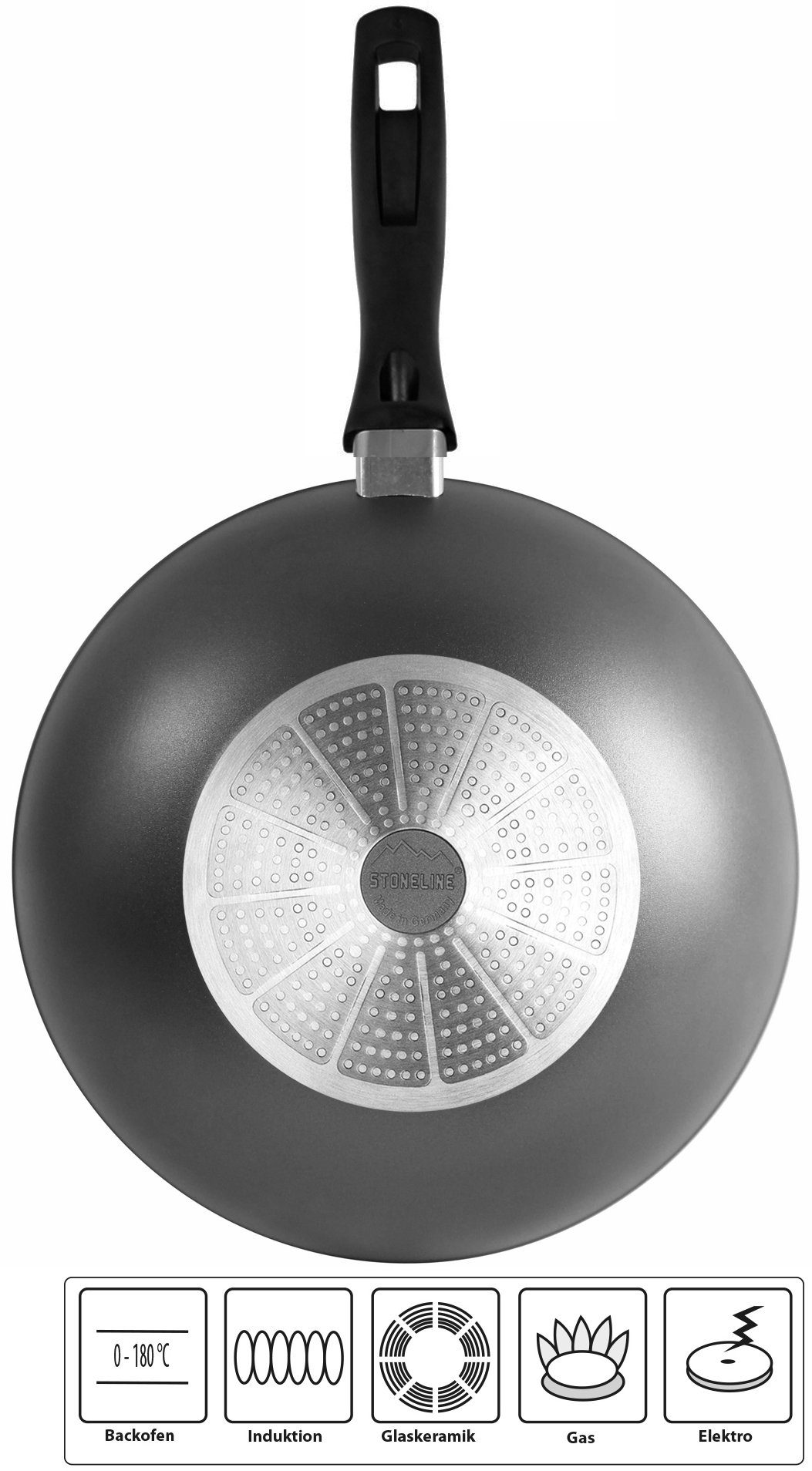 STONELINE Wok Ø 30 cm, inductie (1-delig)