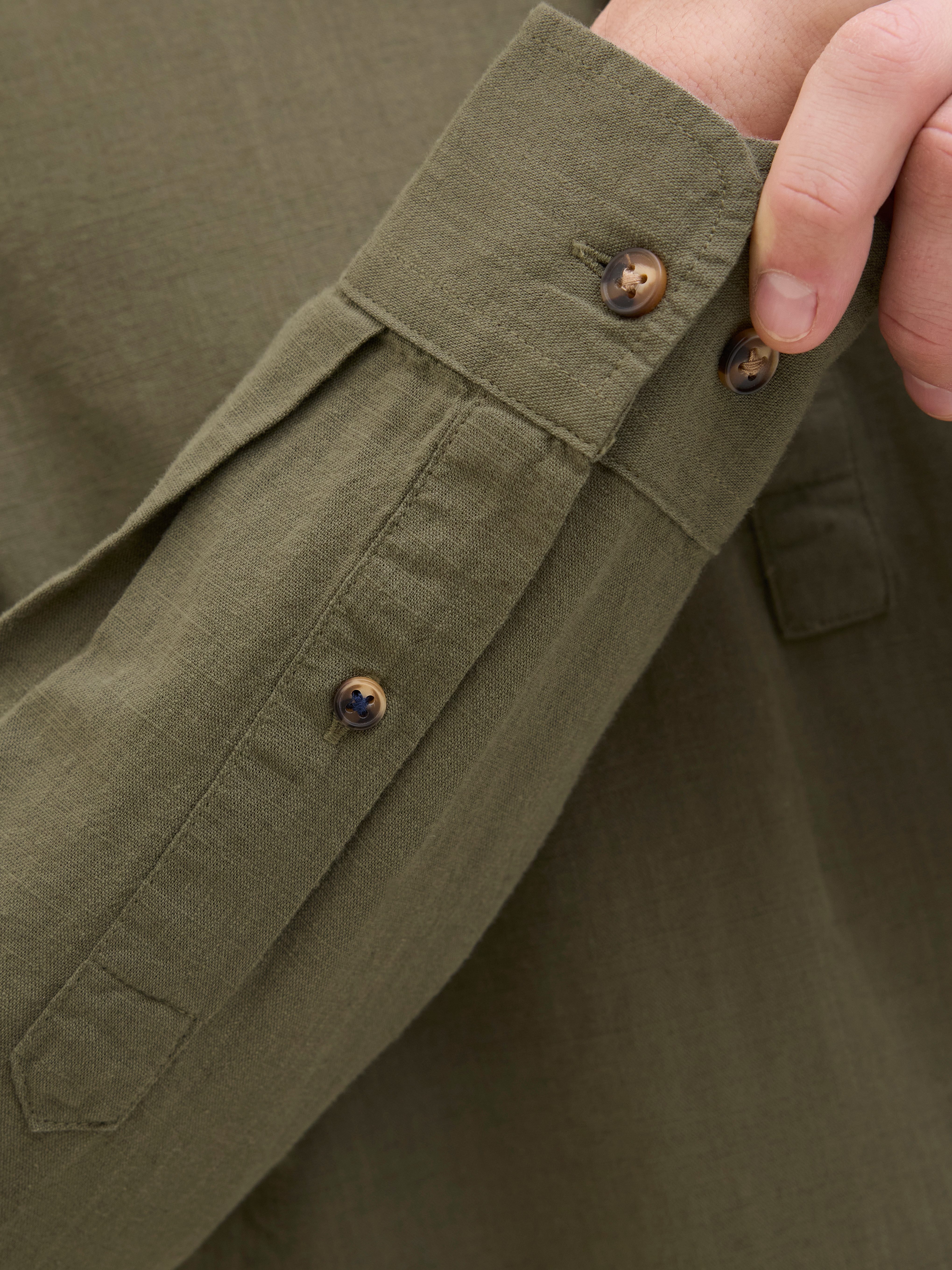 Jack & Jones Overhemd met lange mouwen JJESUMMER HALF PLACKET SHIRT LS SN