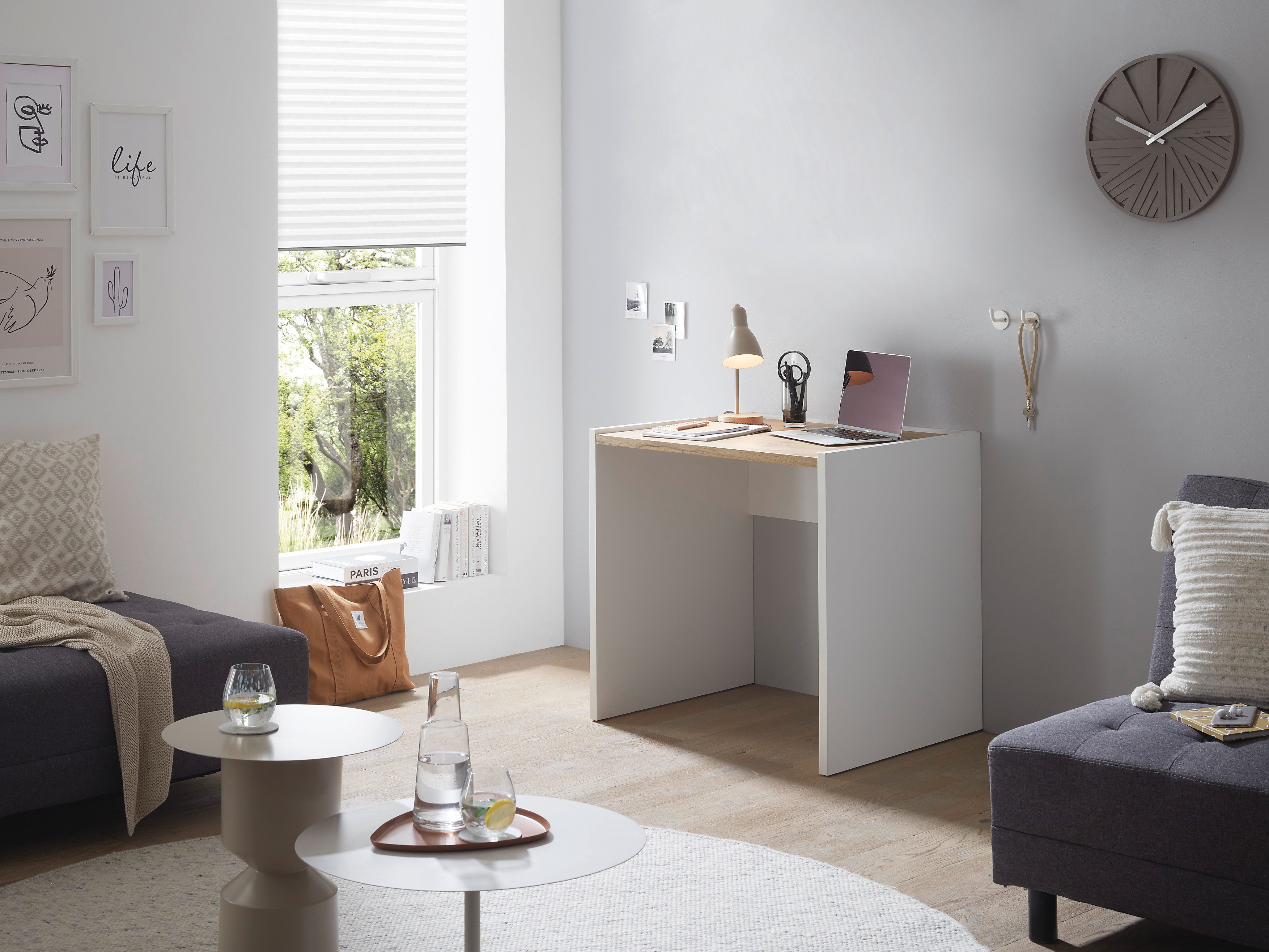 INOSIGN Bureau City/Giron moderne computertafel, gezellige thuiswerkplek, breedte 80 of 143 cm
