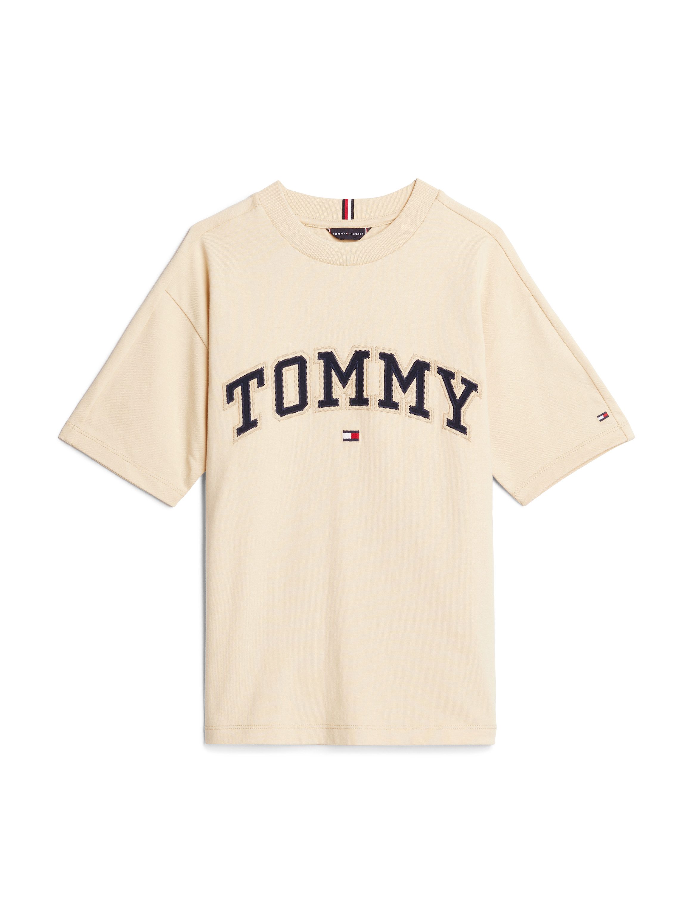 Tommy Hilfiger Shirt met korte mouwen VARSITY EMBROIDERY TEE SS Kinderen tot 16 jaar met logostiksel
