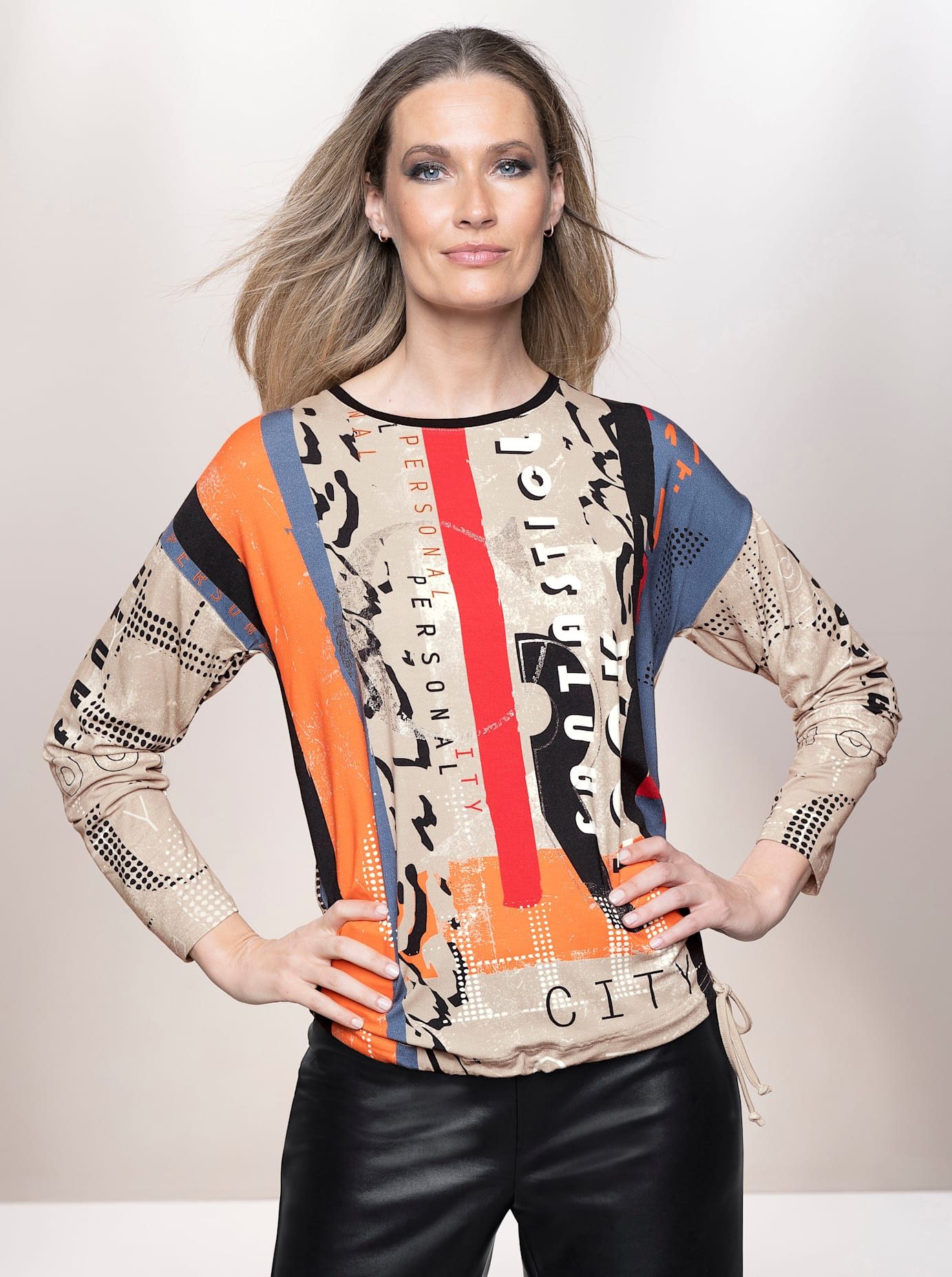 Heine Shirt met lange mouwen Gedessineerd shirt (1-delig)