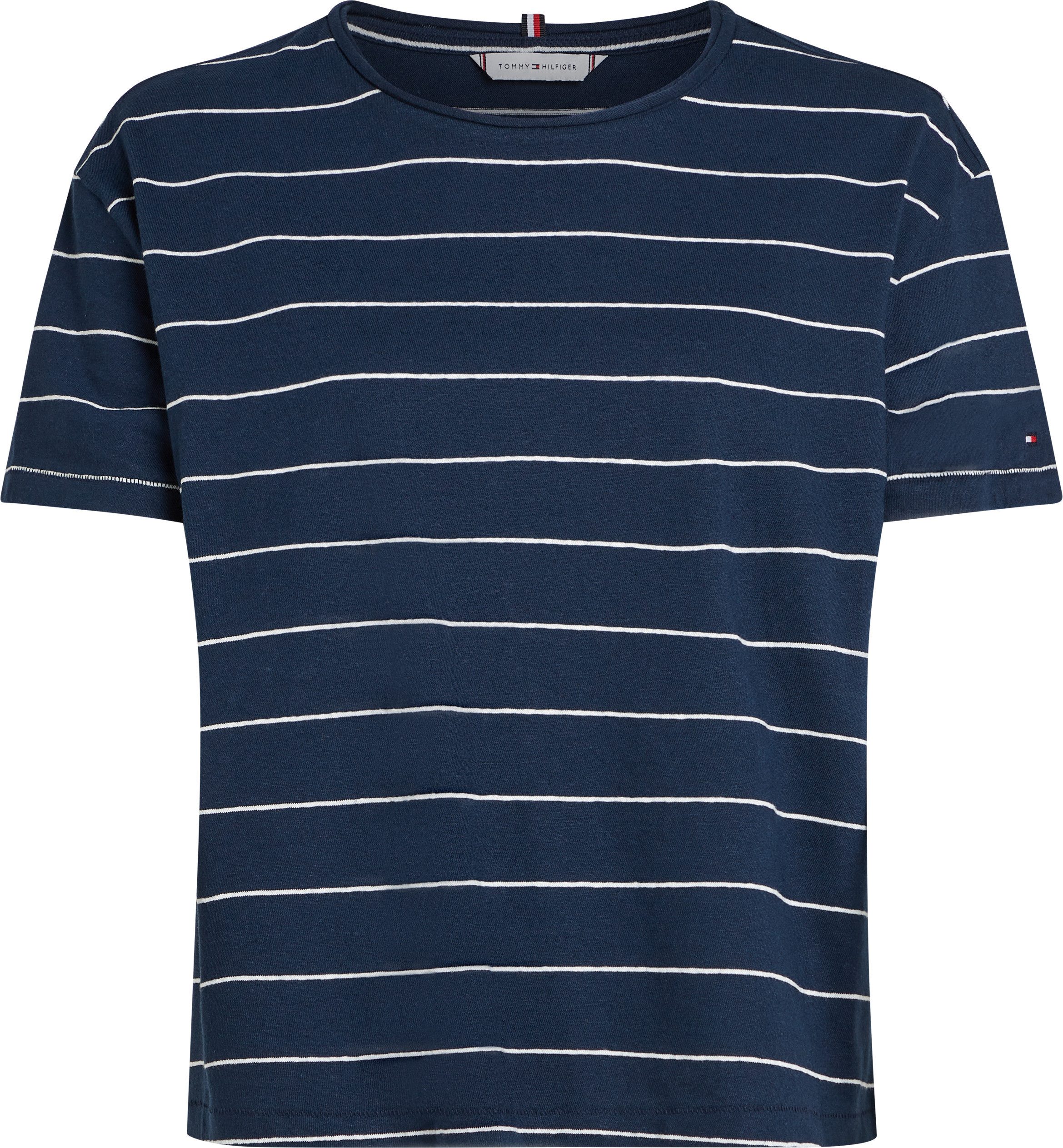 Tommy Hilfiger Shirt met korte mouwen MODERN CO LINEN C-NK SS