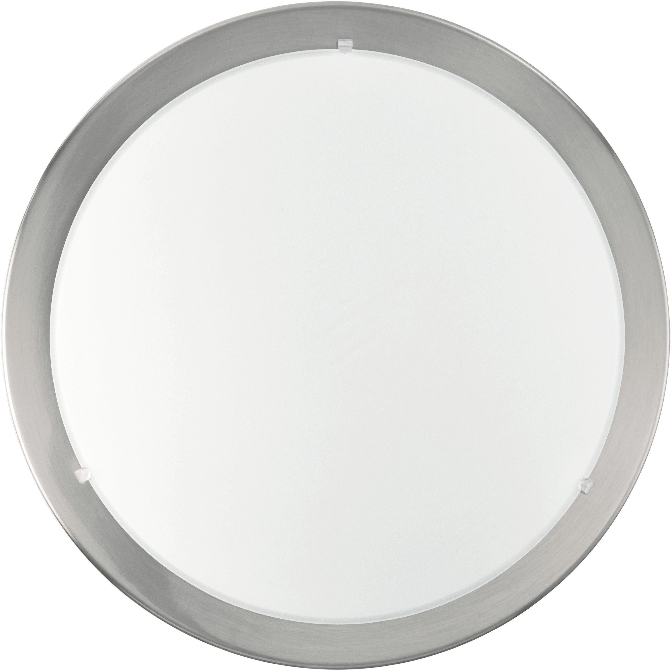 EGLO Plafondlamp PLANET plafondlamp, zilver, wit gesatineerd glas, keukenlamp, E27 (1 stuk)