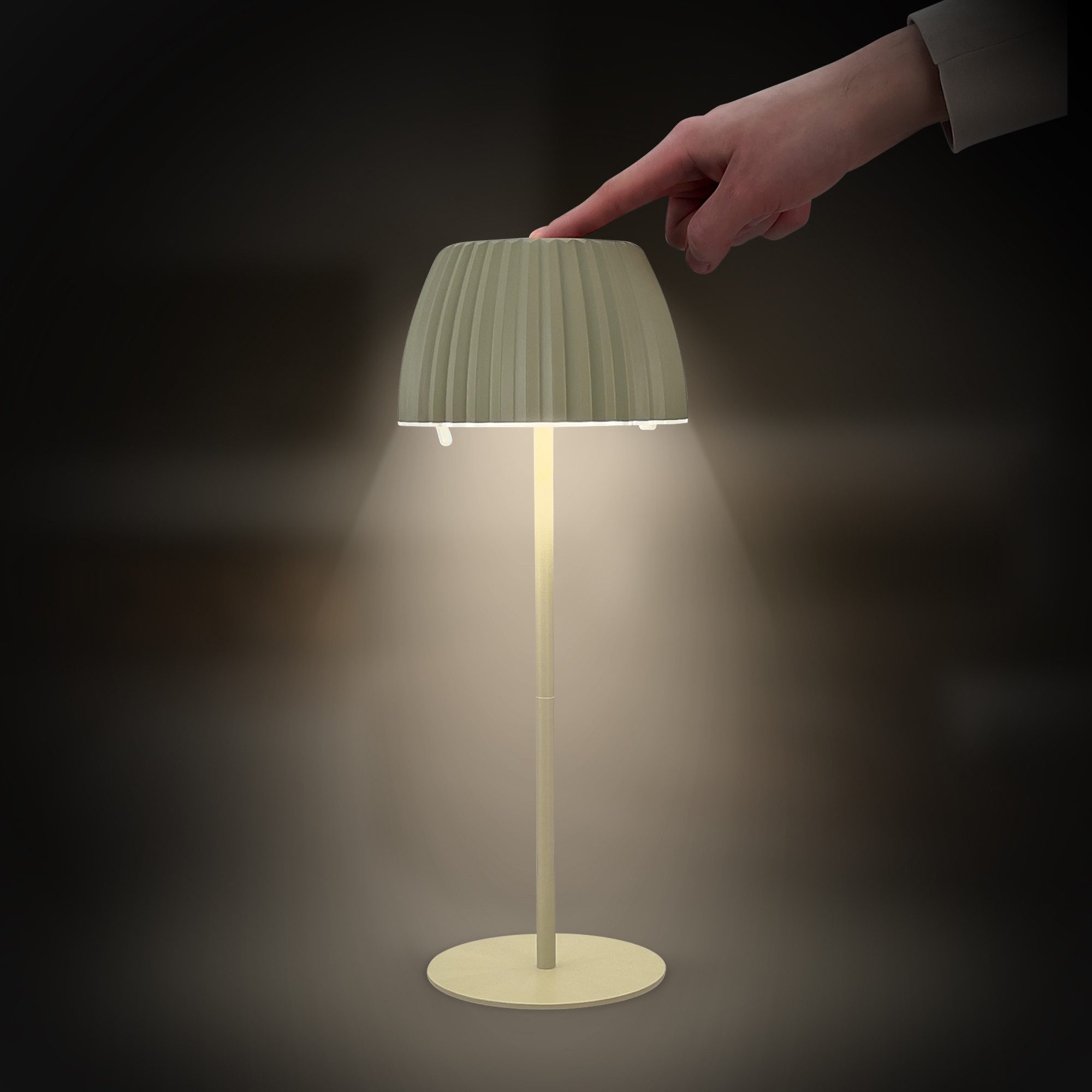 Briloner Leuchten Led-tafellamp Accu LED tafellamp, groen