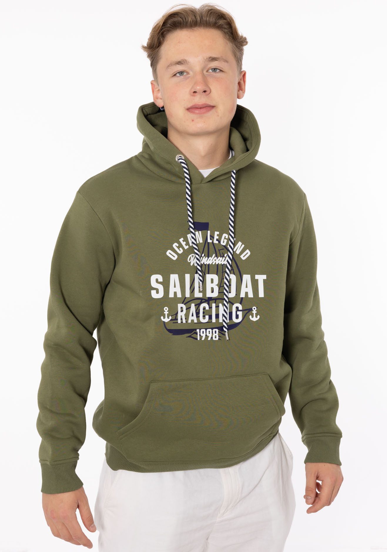 Zwillingsherz Hoodie Sailboat Racing